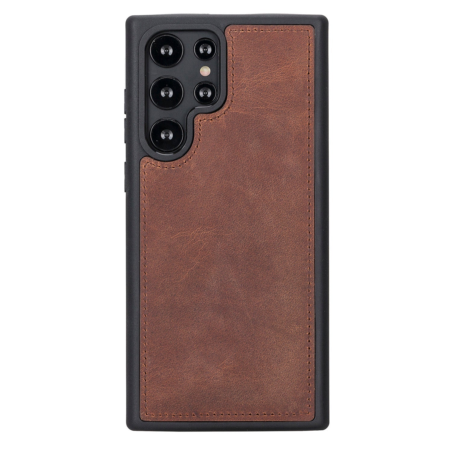 Liluri Magnetic Detachable Leather Wallet Case for Samsung Galaxy S24 Ultra (6.8") - BROWN