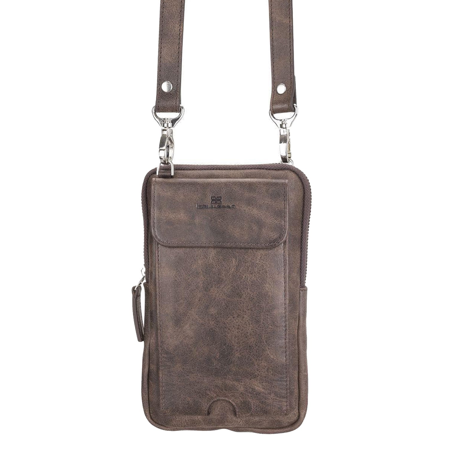 Nino Leather Crossbody Bag - BROWN - saracleather