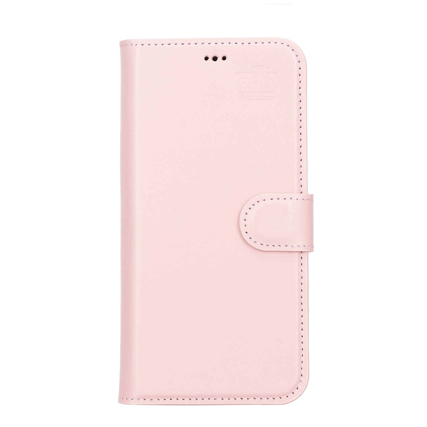 Magic Magnetic Detachable Leather Wallet Case with RFID for iPhone 13 (6.1") - PINK