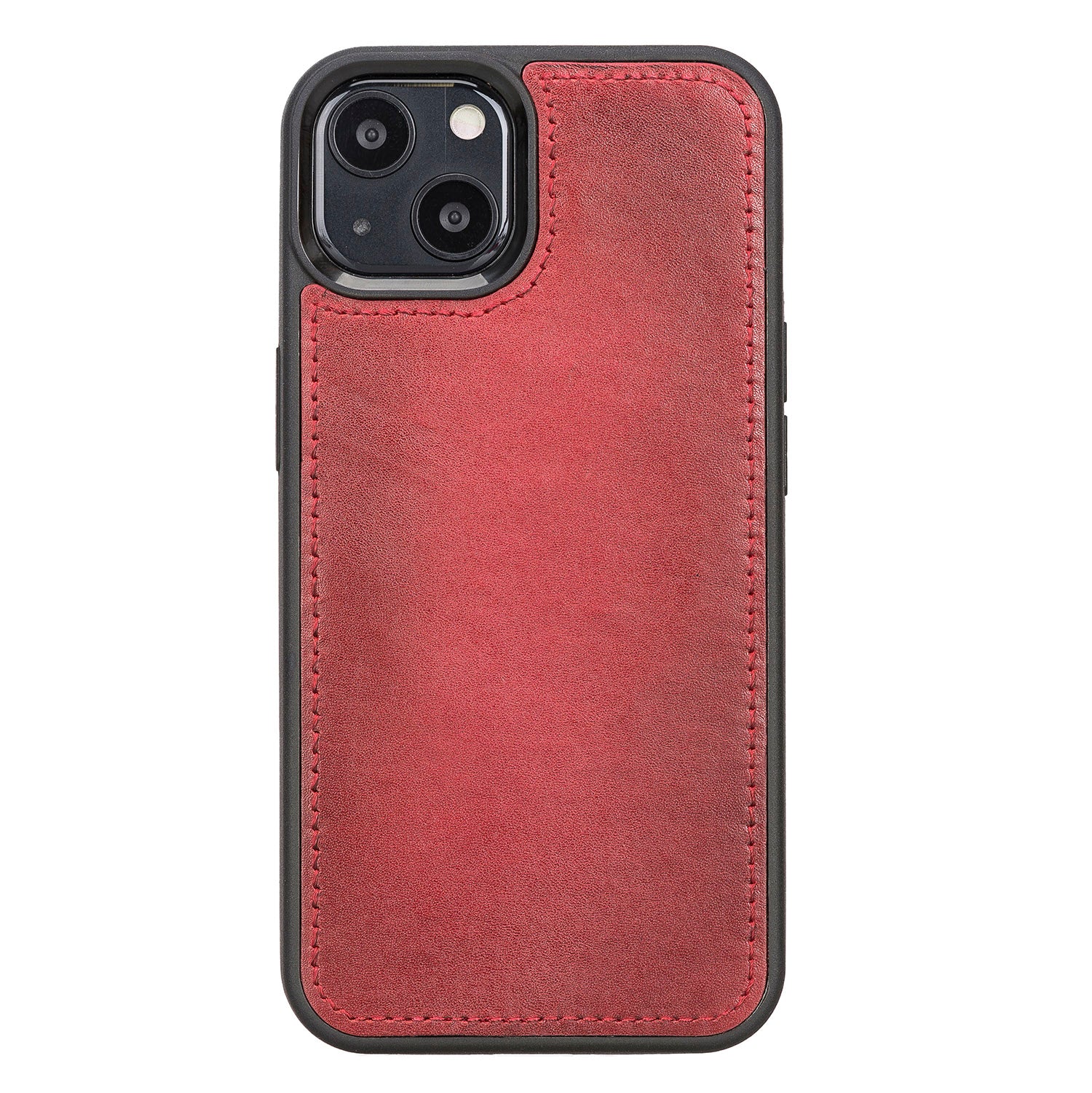 Magic Magnetic Detachable Leather Wallet Case with RFID for iPhone 13 (6.1") - RED