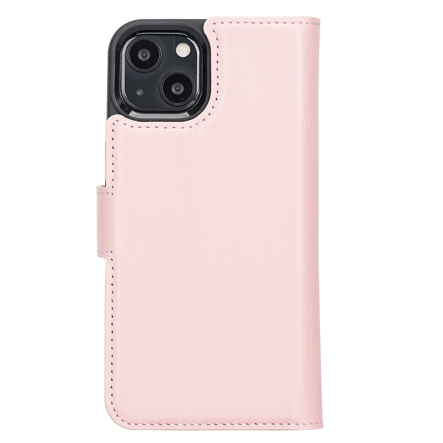 Magic Magnetic Detachable Leather Wallet Case with RFID for iPhone 13 (6.1") - PINK