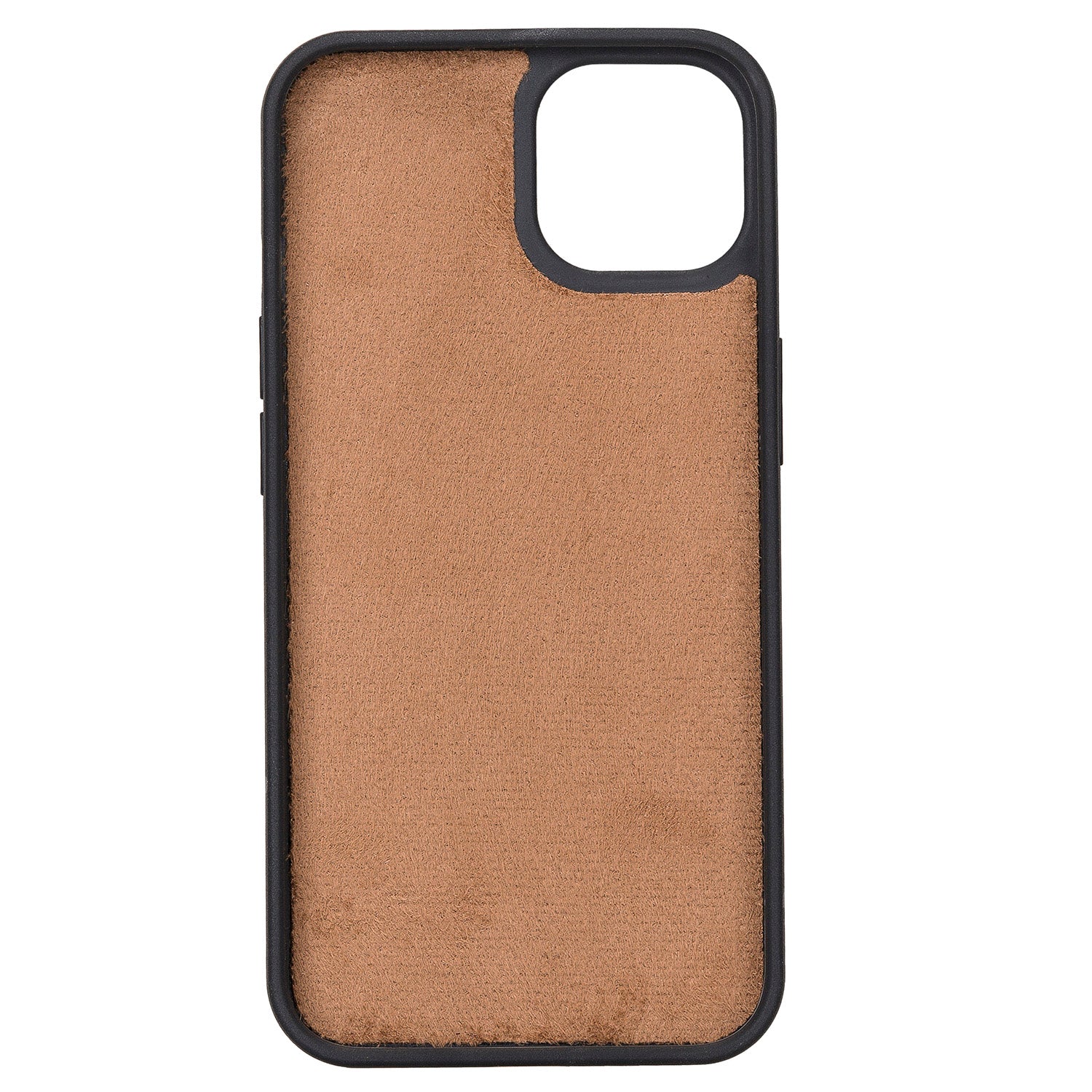 Santa Magnetic Detachable Leather Wallet Case for iPhone 13 Mini (5.4") - BROWN - saracleather