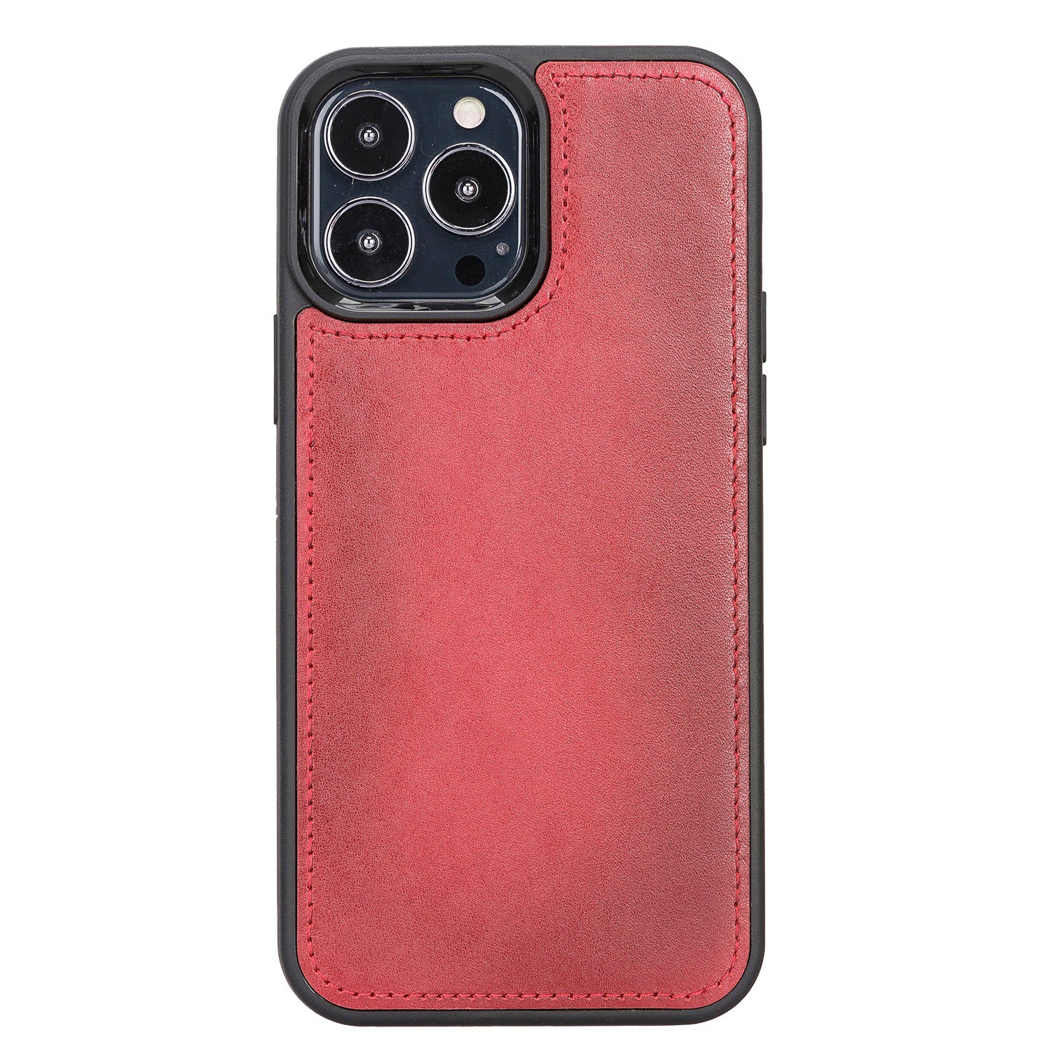 Magic Magnetic Detachable Leather Wallet Case with RFID for iPhone 13 Pro (6.1") - RED