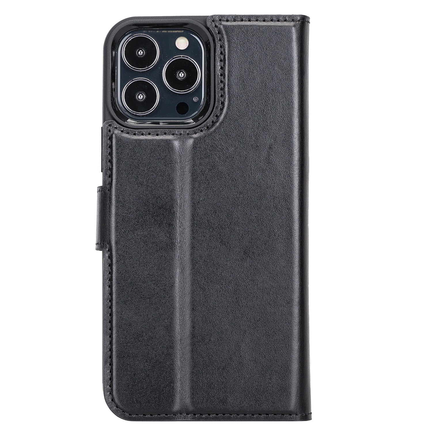 Magic Magnetic Detachable Leather Wallet Case with RFID for iPhone 13 Pro (6.1") - BLACK