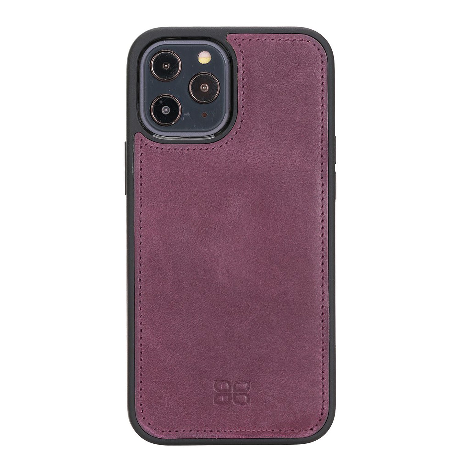 Magic Magnetic Detachable Leather Wallet Case with RFID for iPhone 12 Pro (6.1") - PURPLE - saracleather