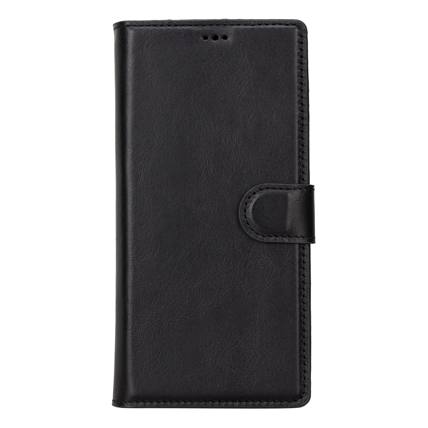 Magic Magnetic Detachable Leather RFID Blocker Wallet Case for Samsung Galaxy S23 Ultra (6.8") - BLACK