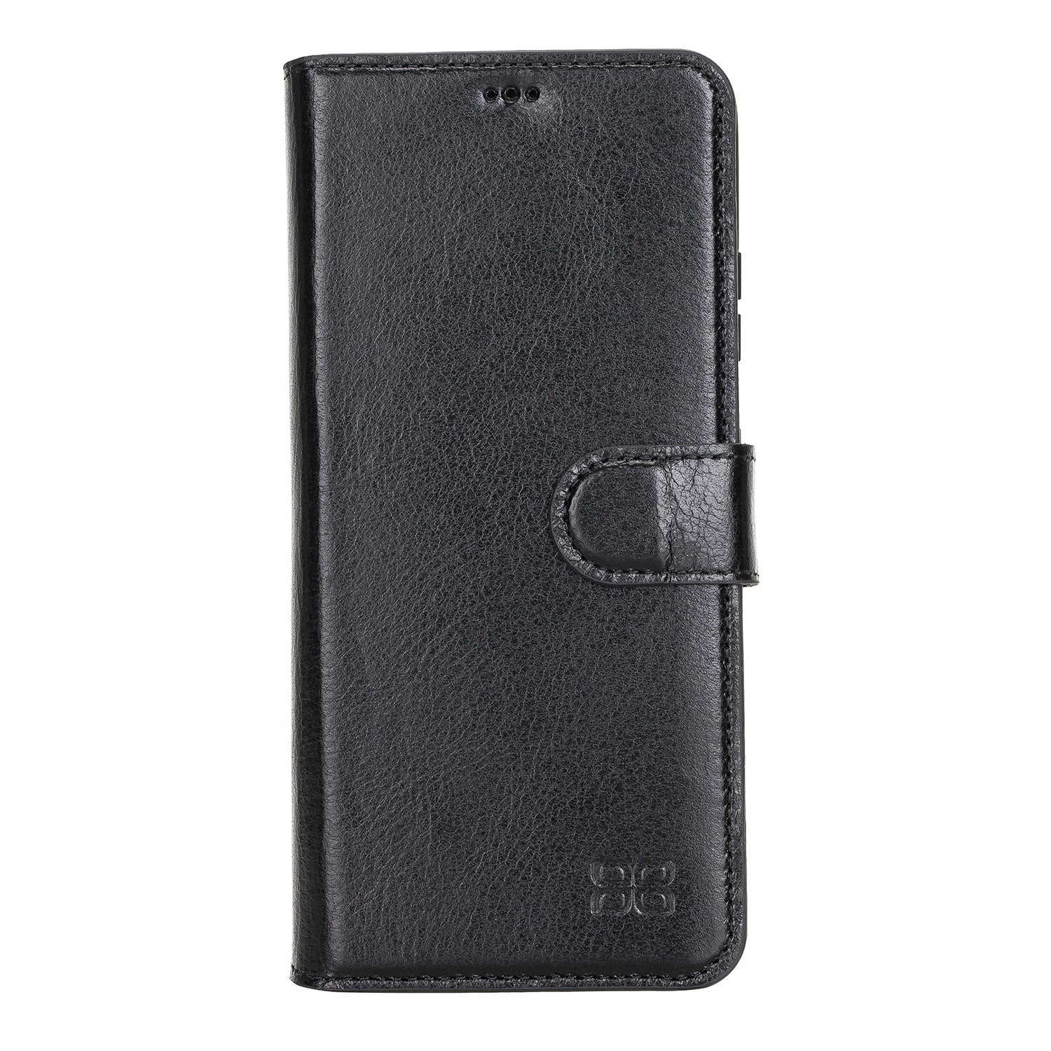 Wallet Folio Leather Case with RFID for Samsung Galaxy S21 Ultra 5G (6.8") - BLACK - saracleather