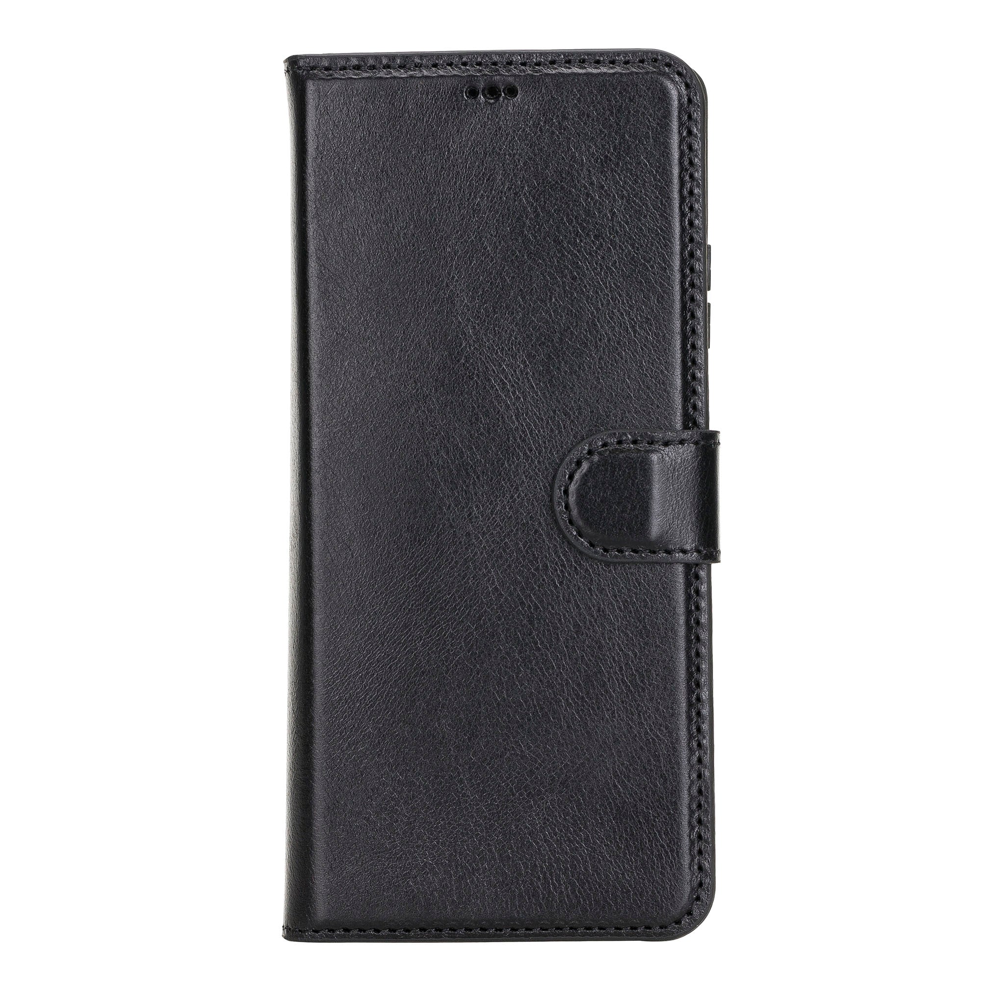 Magic Magnetic Detachable Leather Wallet Case for Samsung Galaxy S21 Ultra 5G (6.8") - BLACK - saracleather