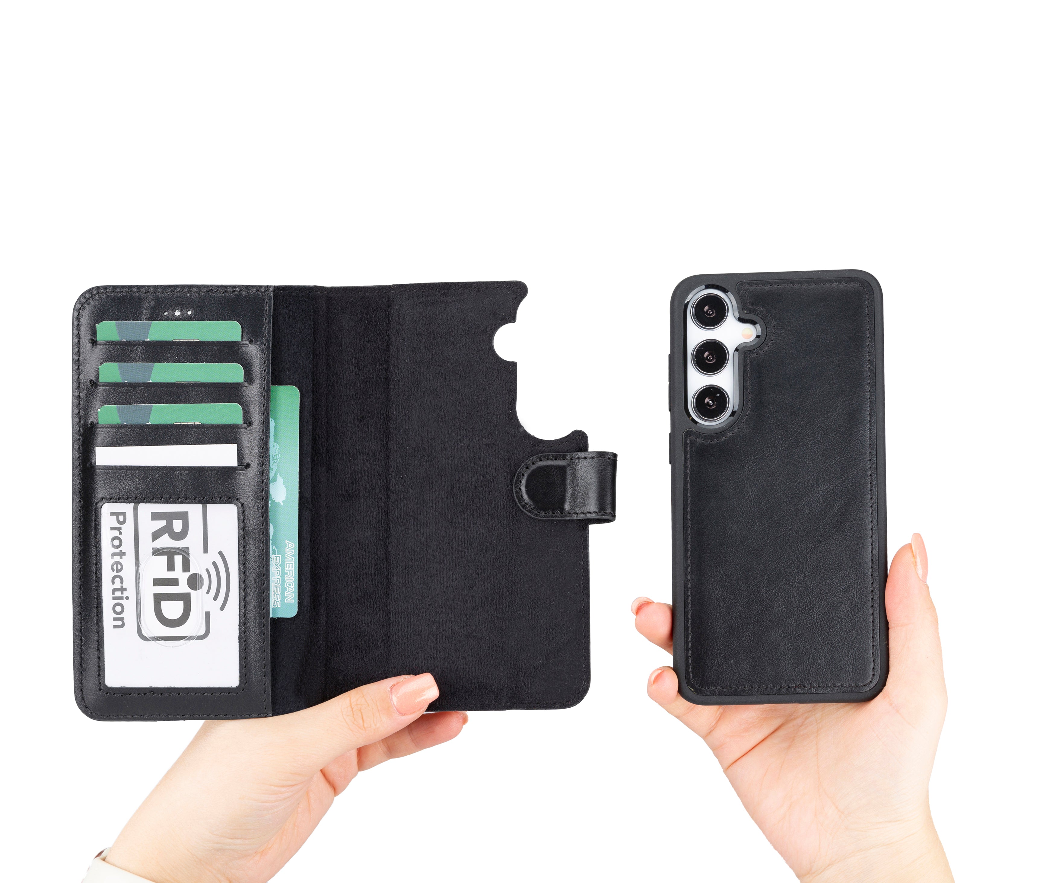 Samsung Galaxy S24 Series Leather Wallet Cases RFID - MW