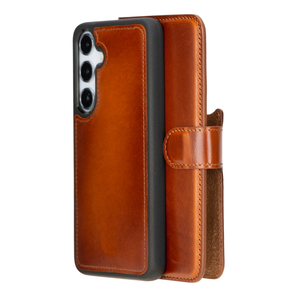 Magic Samsung Galaxy S25 Plus Detachable Leather Wallet Case