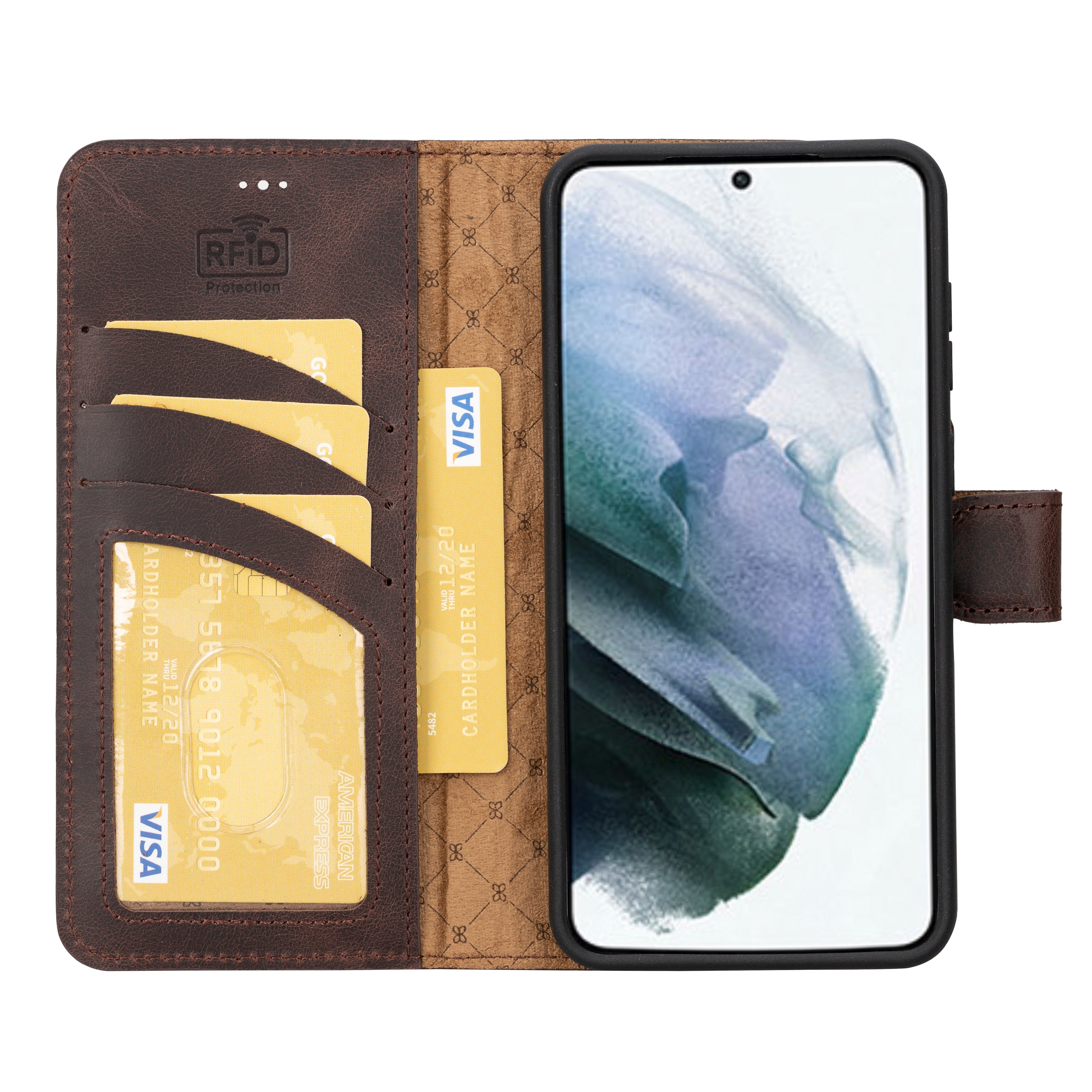 Magic Samsung Galaxy S25 Leather Detachable Wallet Case