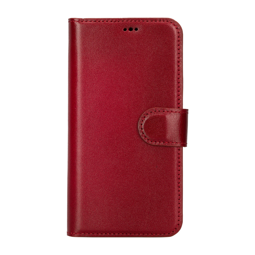 Magic iPhone 16 Pro Genuine Leather Detachable Wallet Case