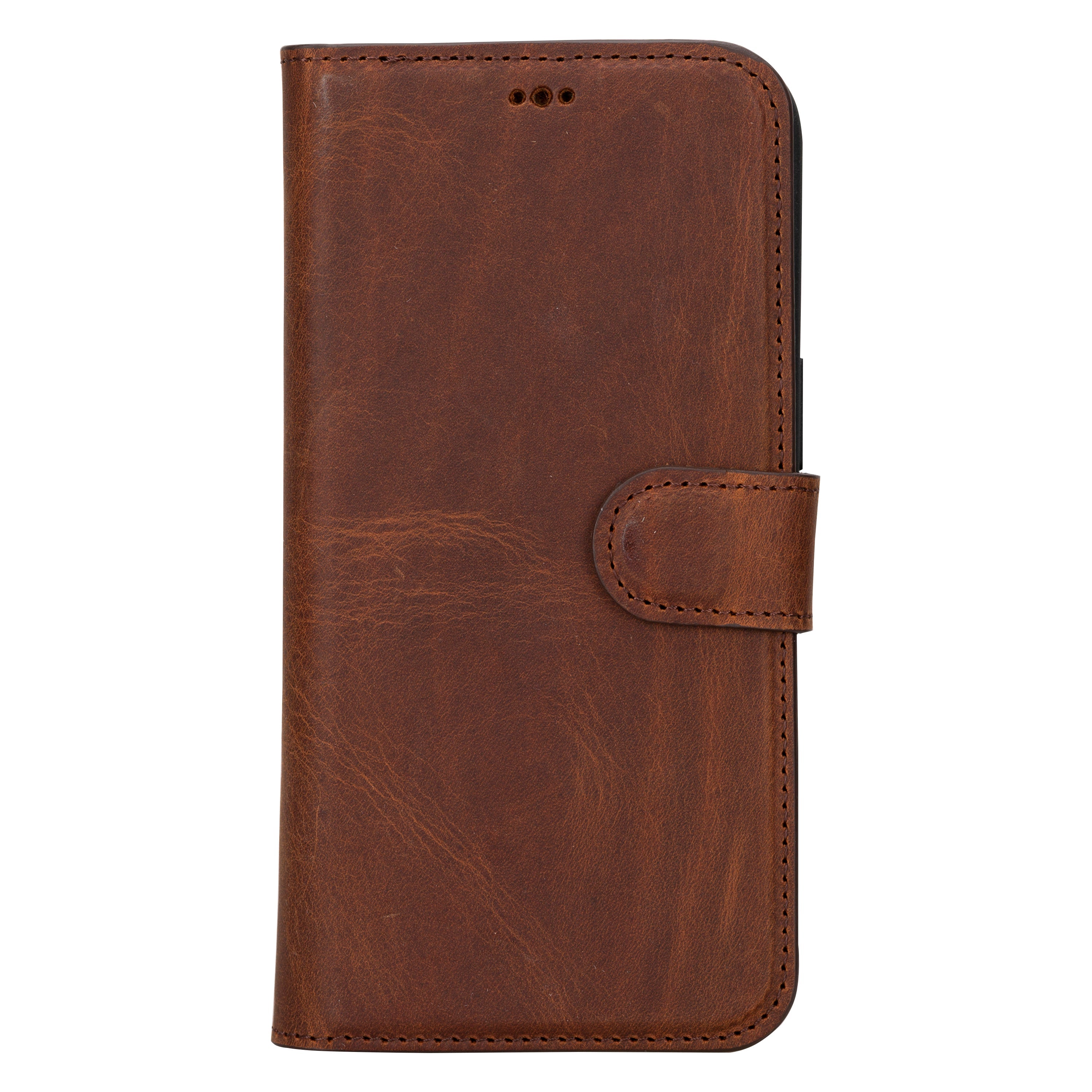 Magic iPhone 16 Pro Max Genuine Leather Detachable Wallet Case