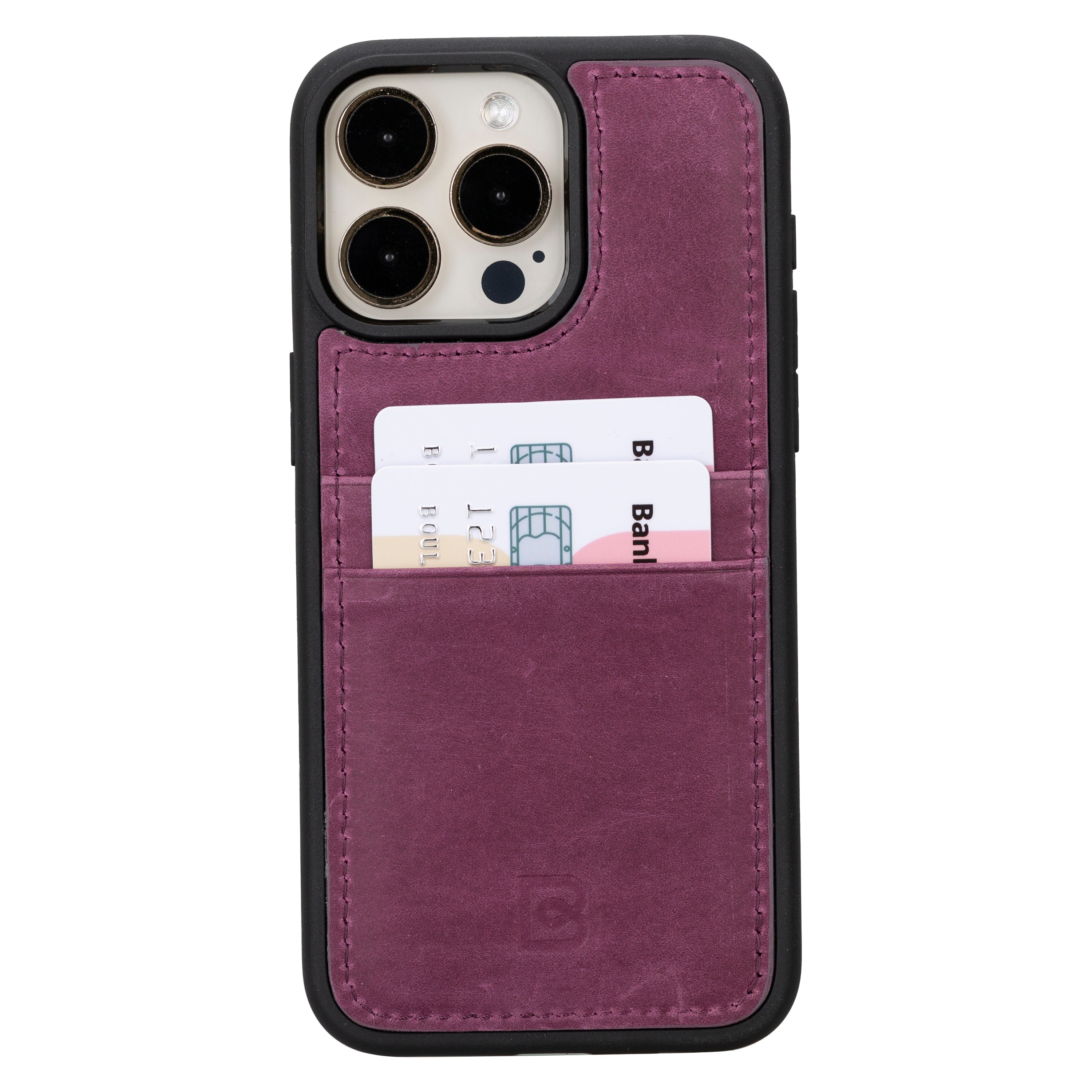 Flex Cover Card Holder iPhone 15 Series Genuine Leather Case