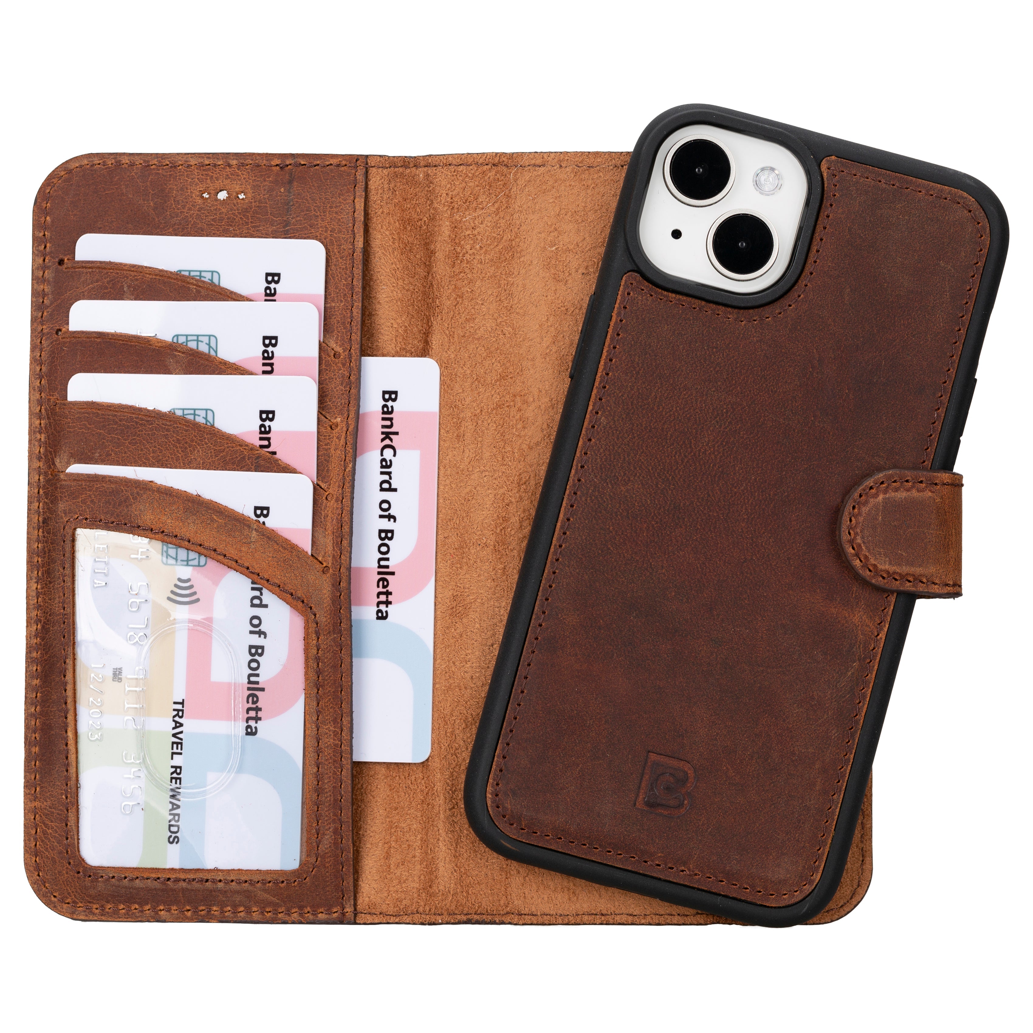 Magic iPhone 16 Series Detachable Genuine Leather Case / MW