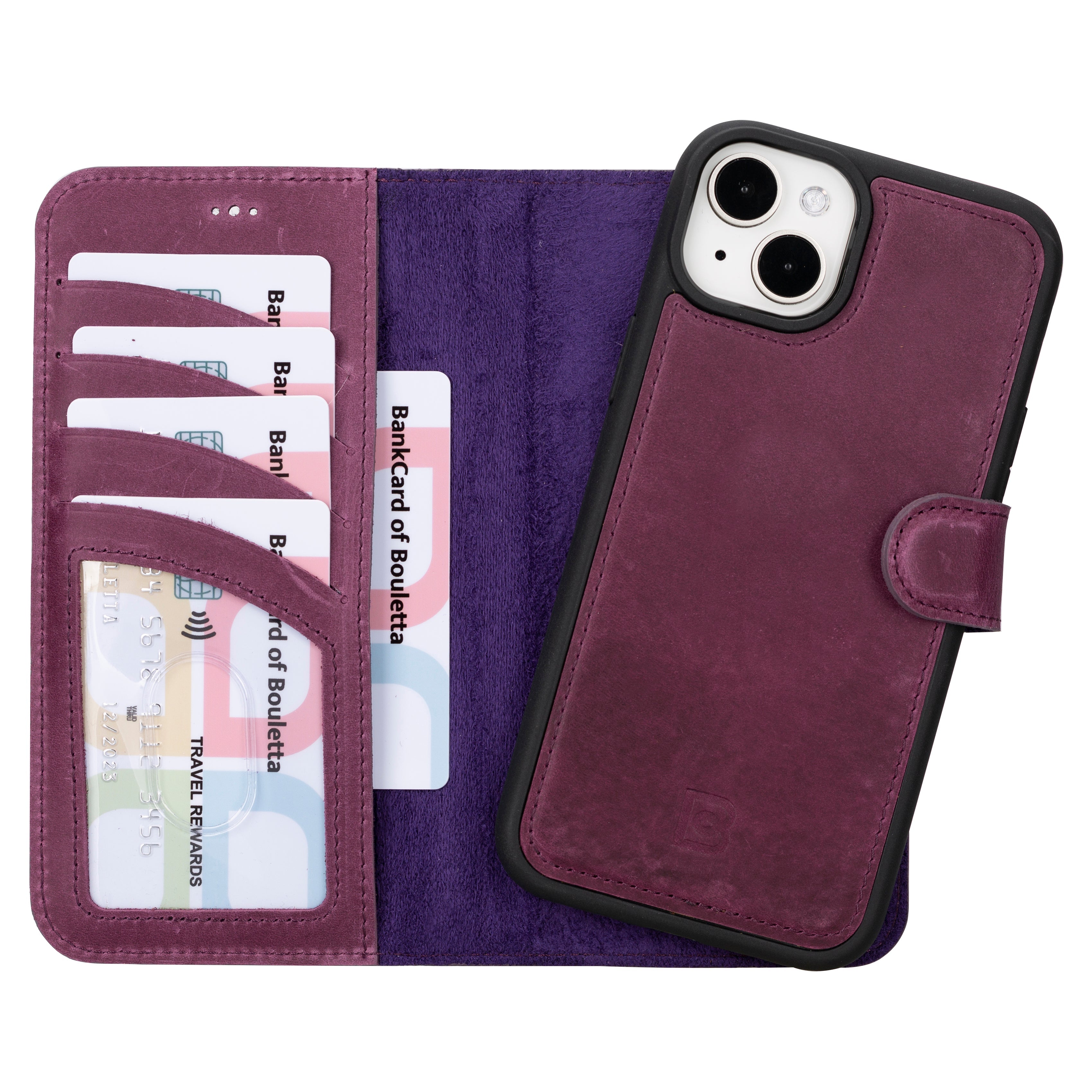 Magic iPhone 16 Series Detachable Genuine Leather Case / MW