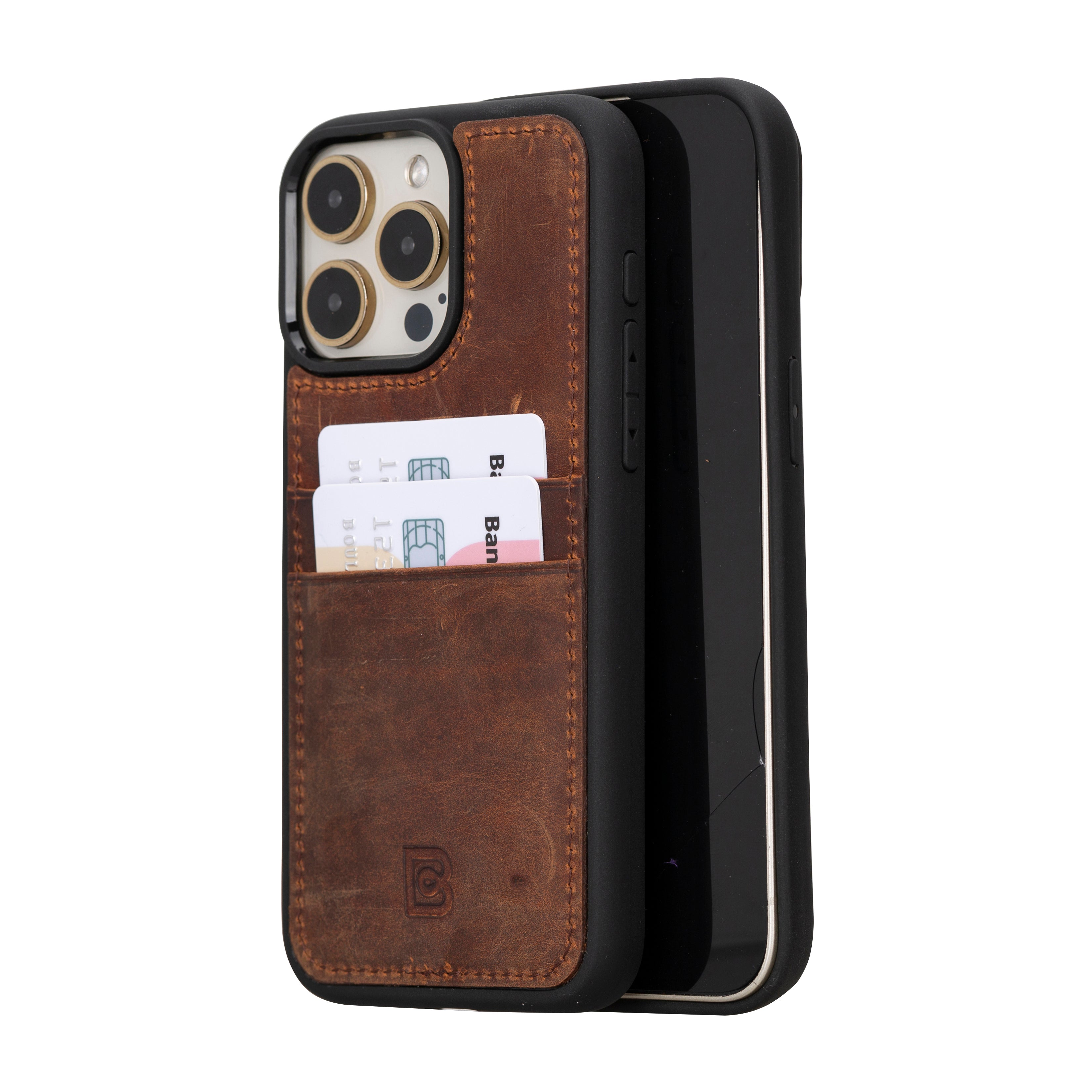 Flex Cover Card Holder iPhone 15 Series Genuine Leather Case