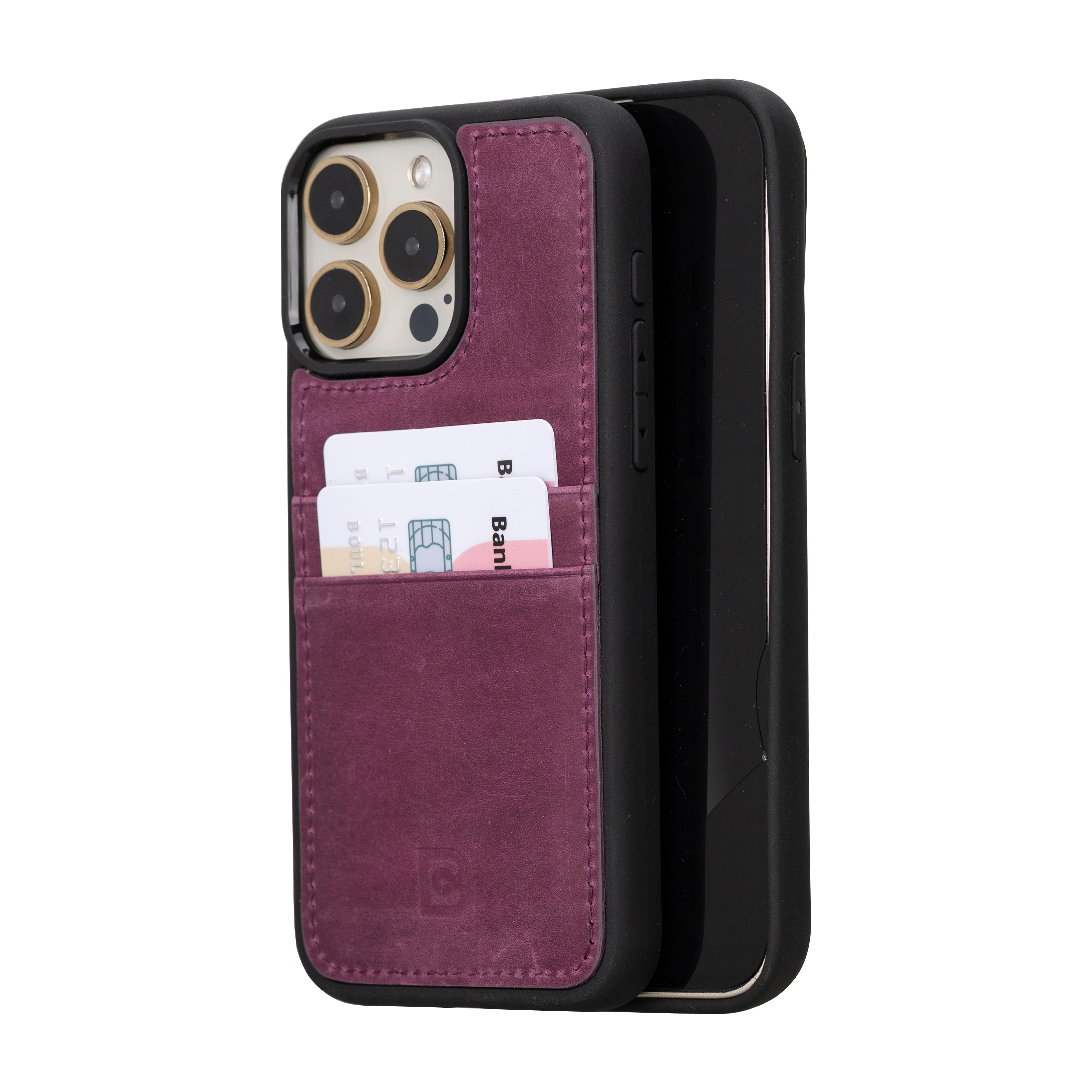 Flex Cover Card Holder iPhone 15 Series Genuine Leather Case