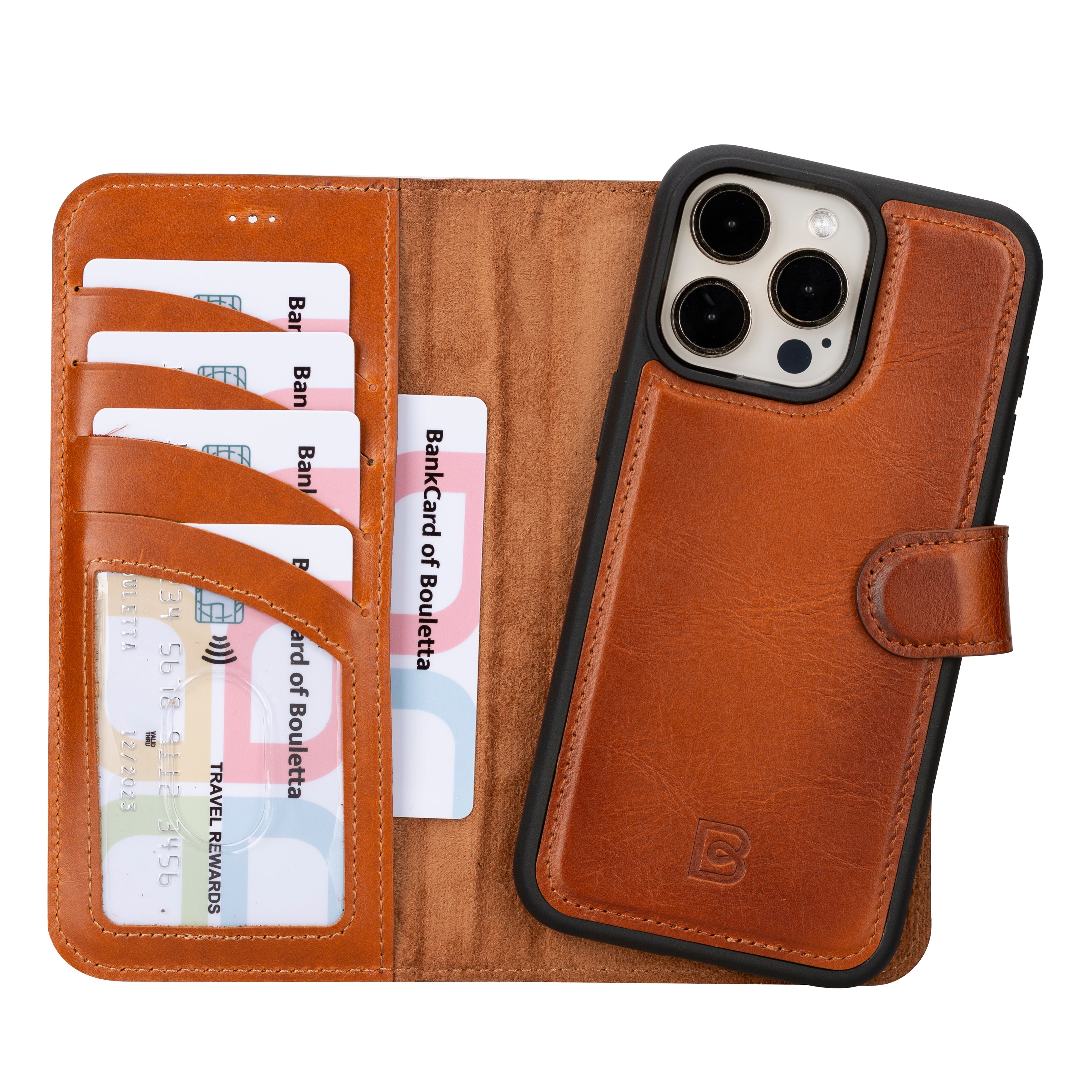 Magic iPhone 16 Series Detachable Genuine Leather Case / MW