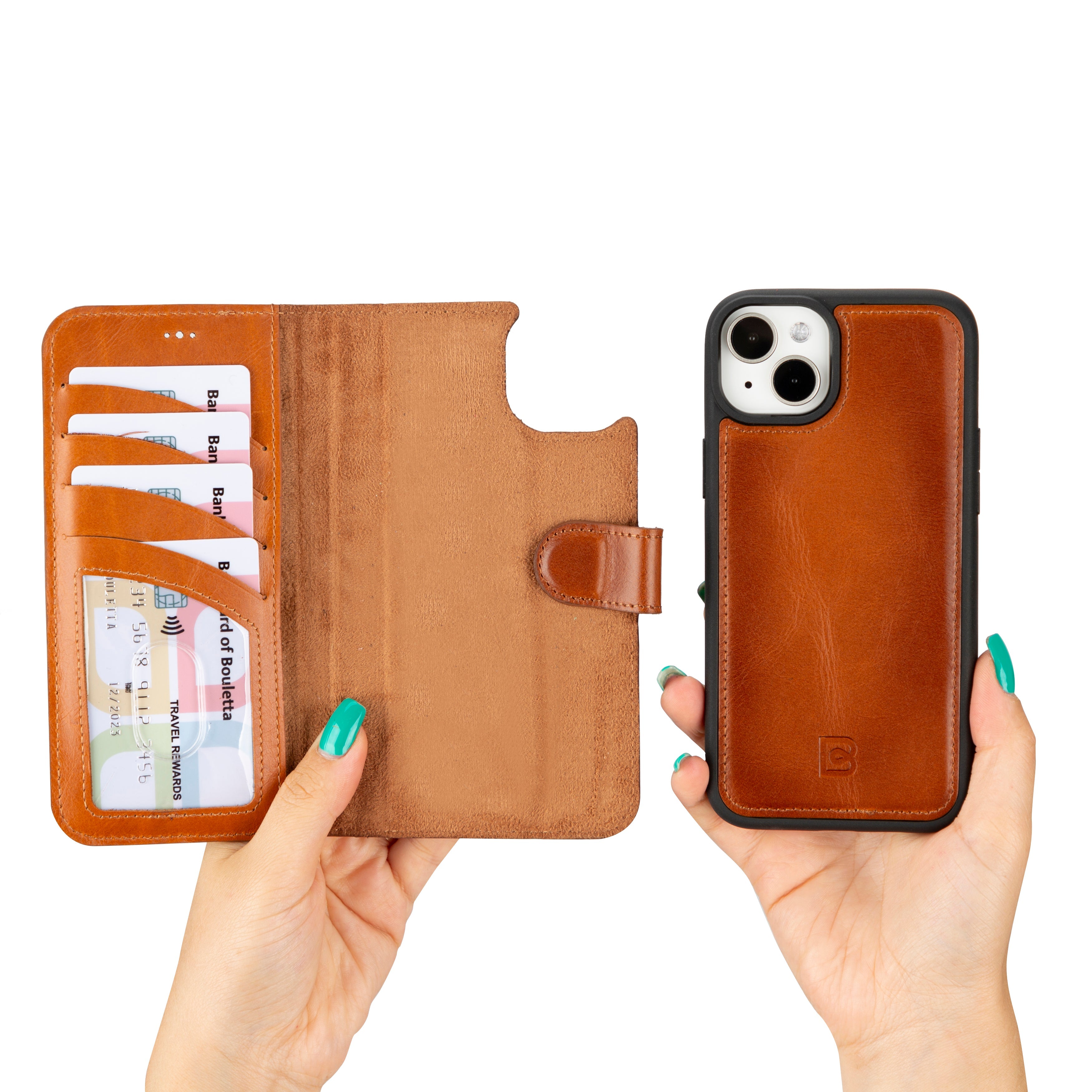 Magic iPhone 16 Series Detachable Genuine Leather Case / MW