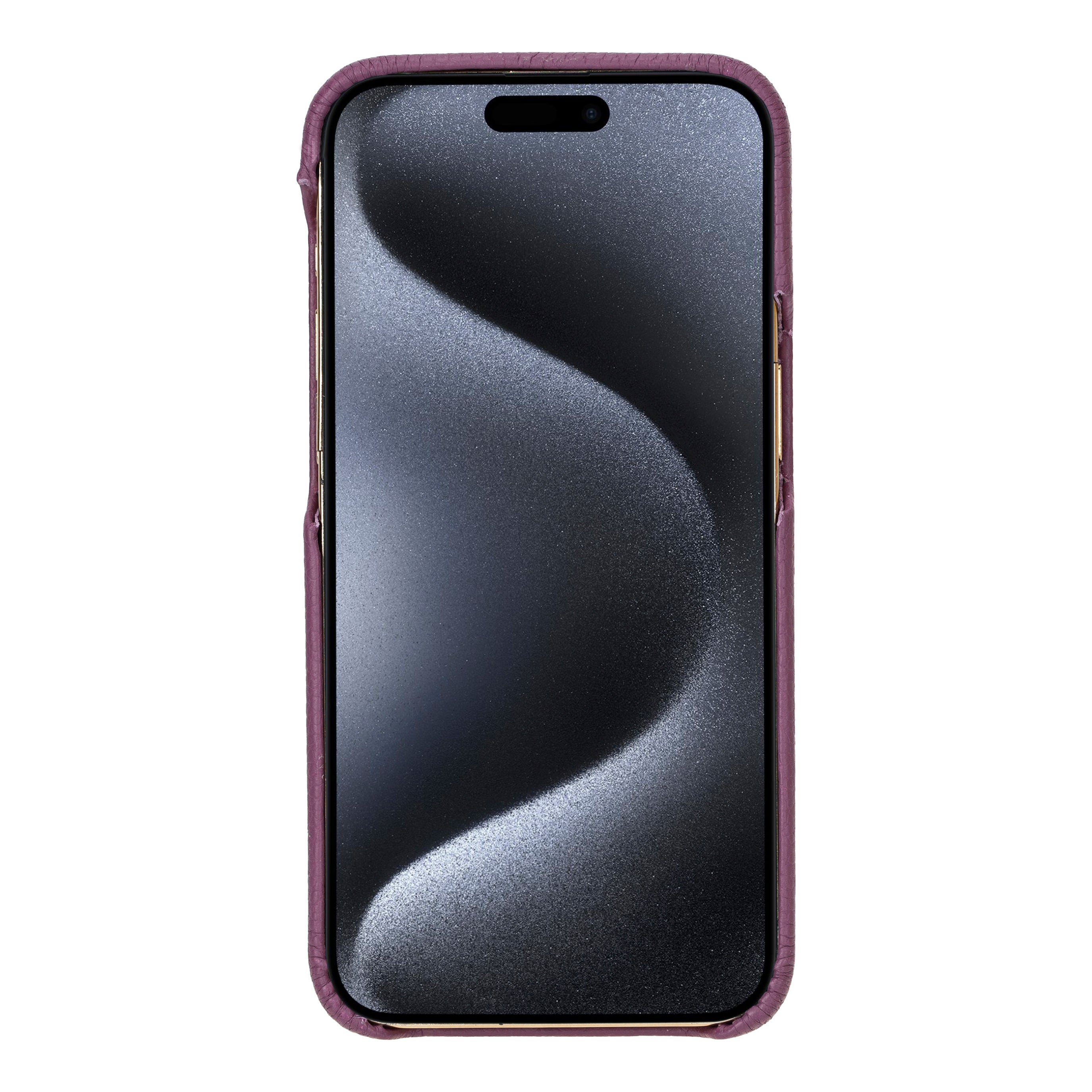 F360 iPhone 15 Series Full Genuine Leather Back Cover