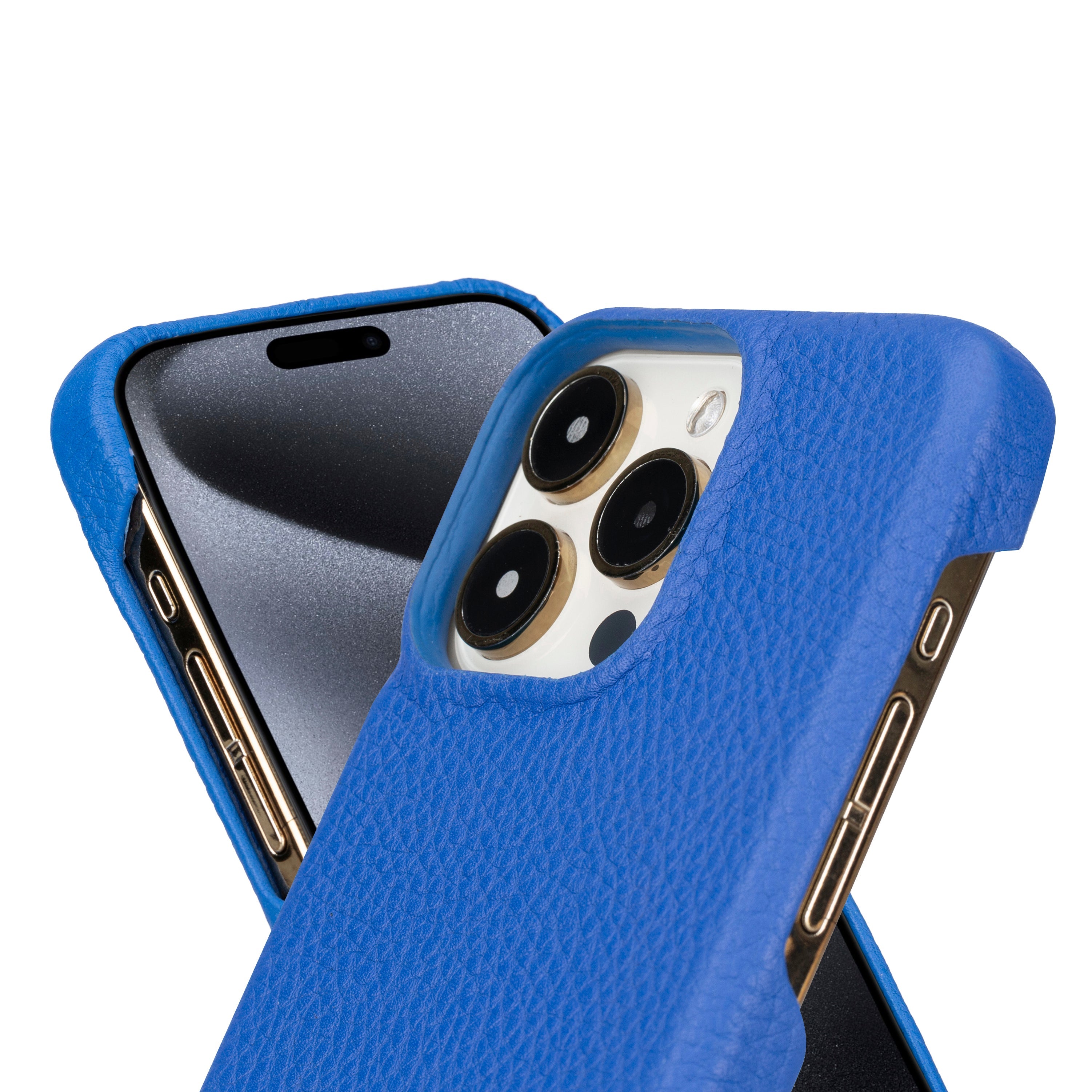 F360 iPhone 15 Series Full Genuine Leather Back Cover