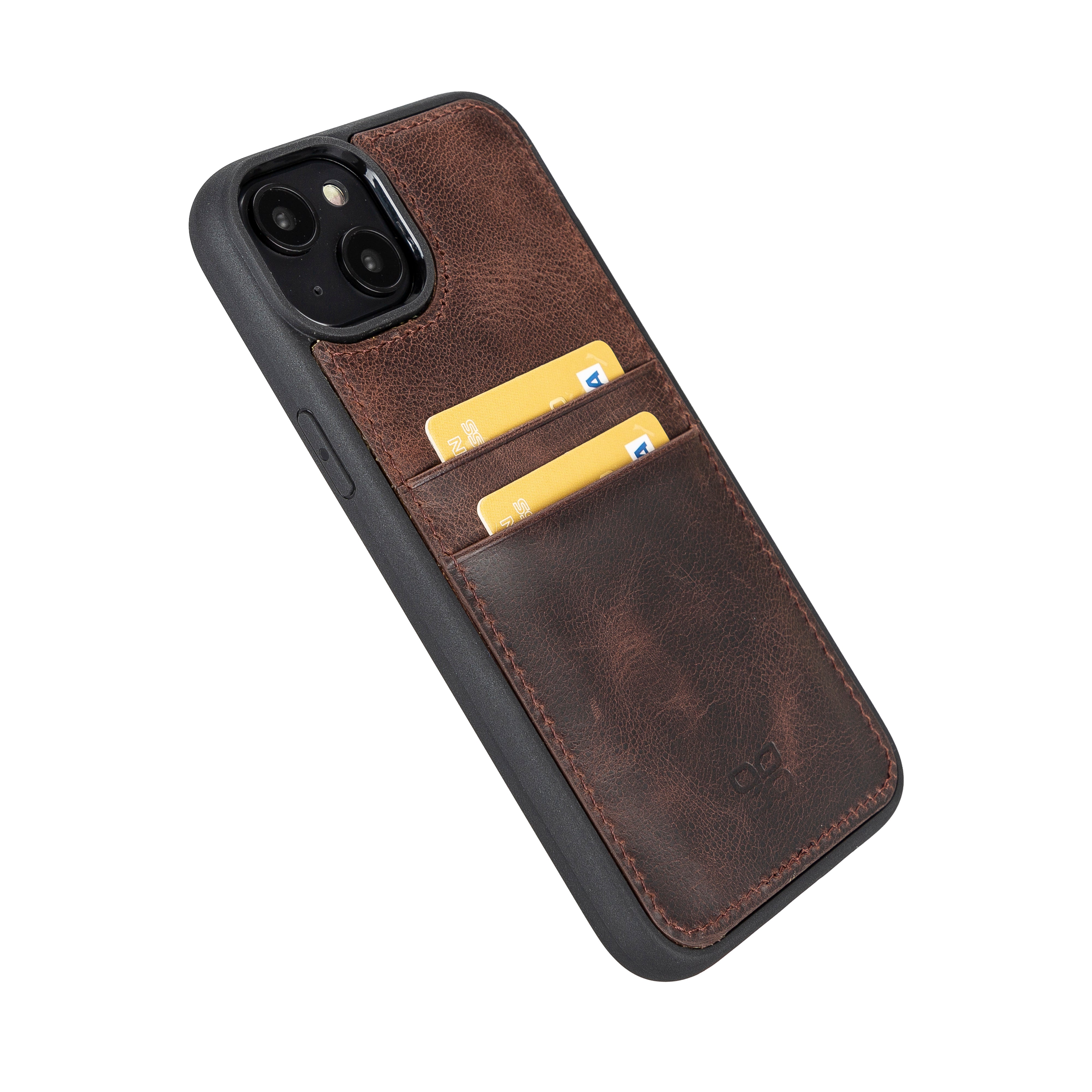 Flex Cover Card Holder iPhone 14 Series Genuine Leather Back Cover