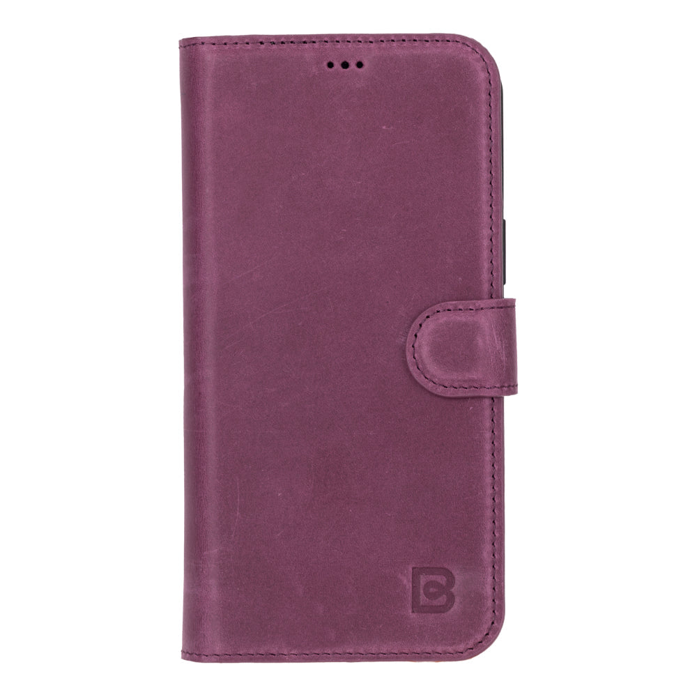 Magic iPhone 16 Pro Max Detachable Genuine Leather Wallet Case