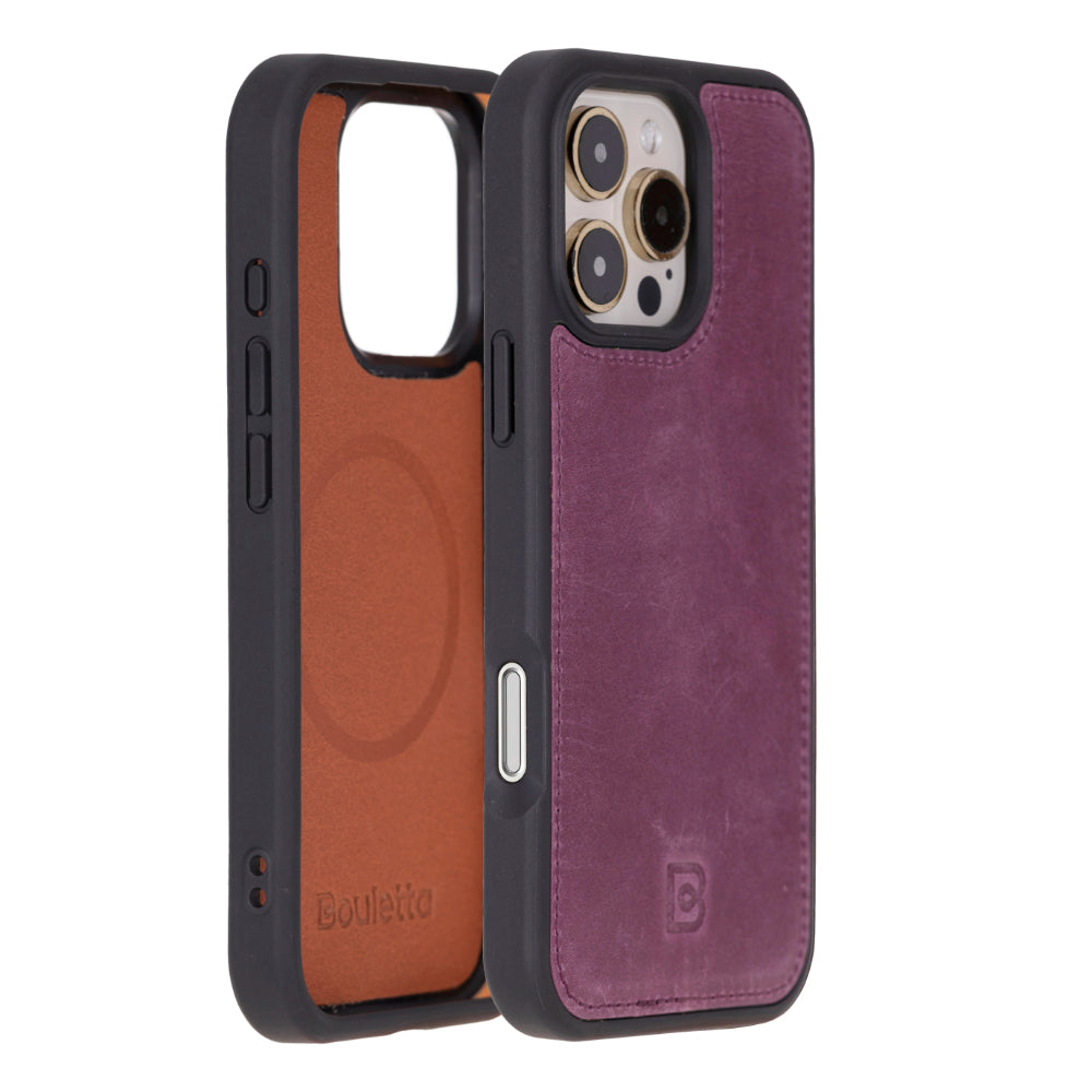 Magic iPhone 16 Pro Max Detachable Genuine Leather Wallet Case