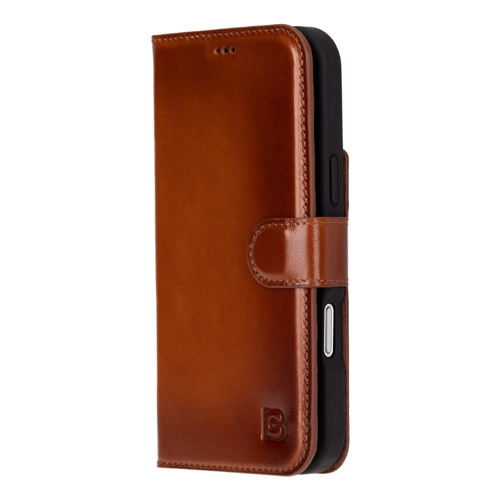 Magic iPhone 16 Pro Max Detachable Genuine Leather Wallet Case