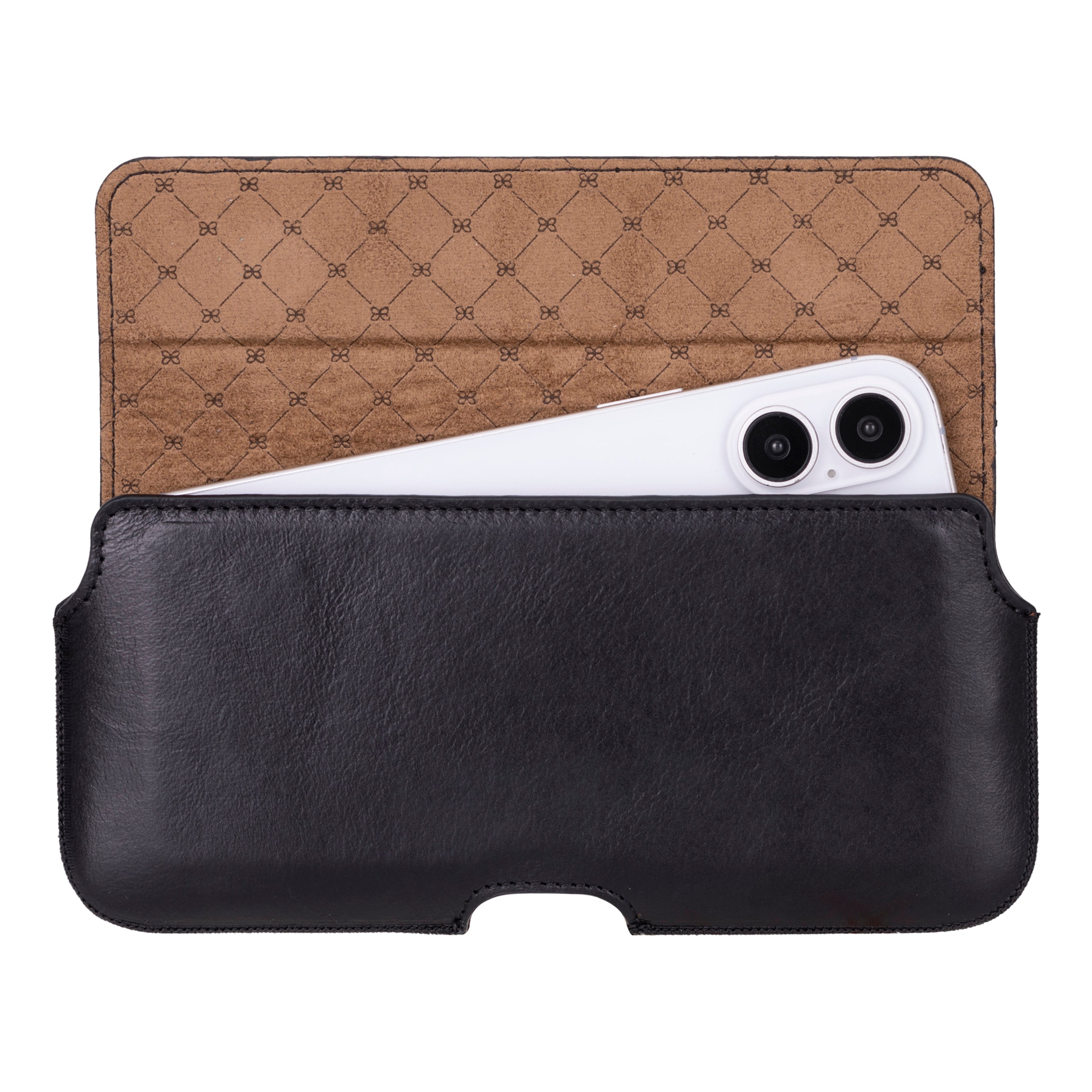 Aslant Belt iPhone 16 Pro Max Genuine Leather Case