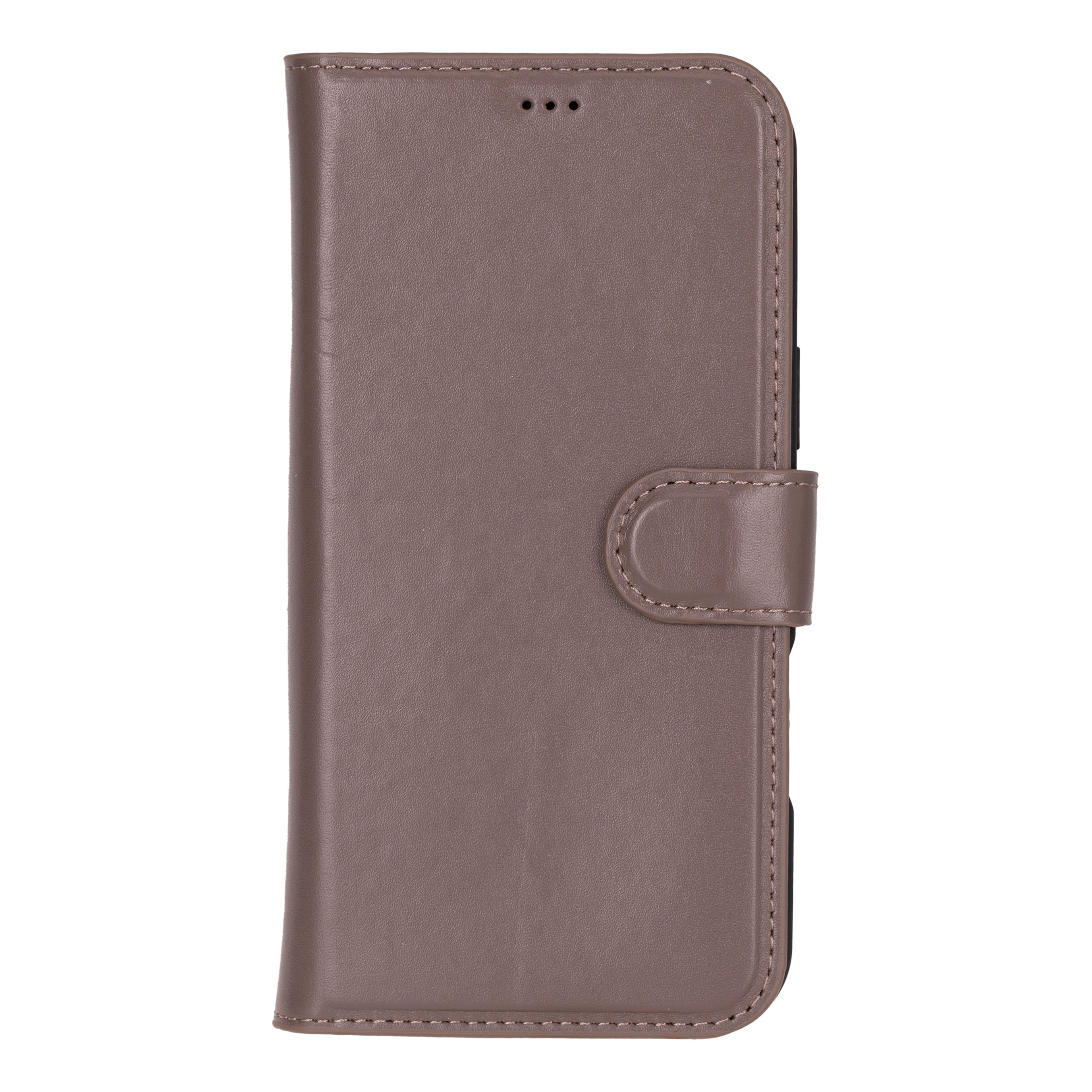 Magic iPhone 16 Pro Genuine Leather Detachable Wallet Case