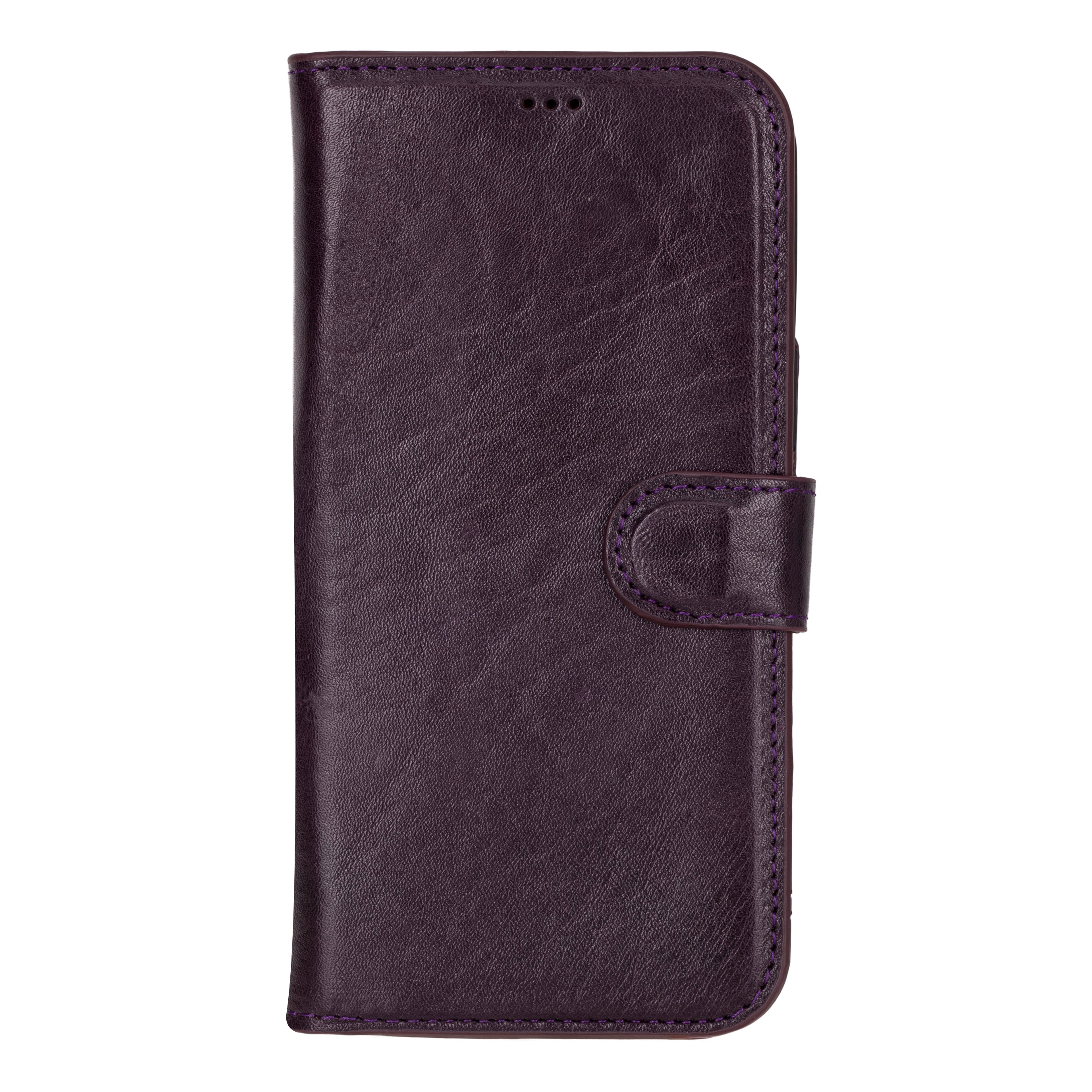 Magic iPhone 16 Pro Genuine Leather Detachable Wallet Case