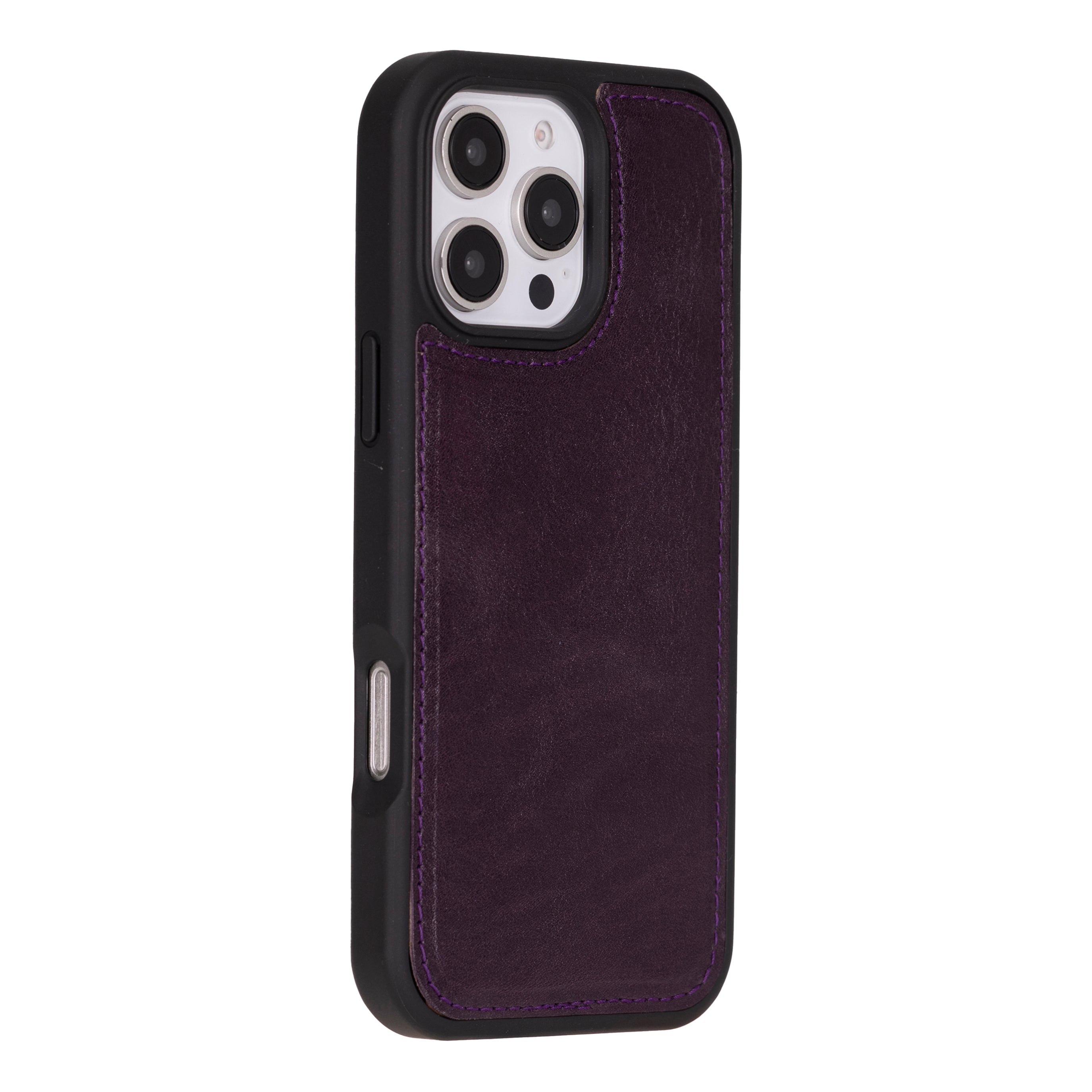 Magic iPhone 16 Pro Genuine Leather Detachable Wallet Case