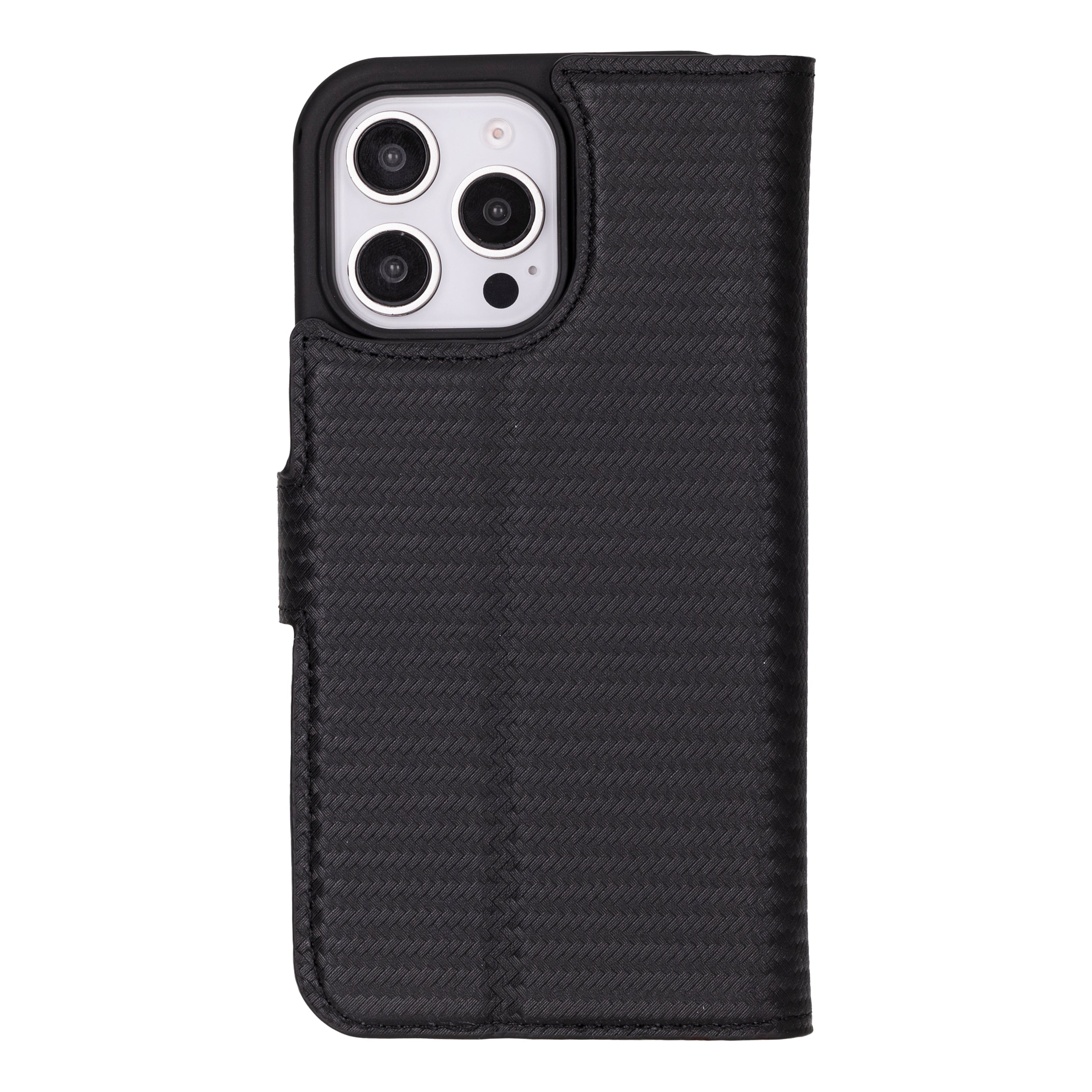 Magic iPhone 16 Pro Genuine Leather Detachable Wallet Case