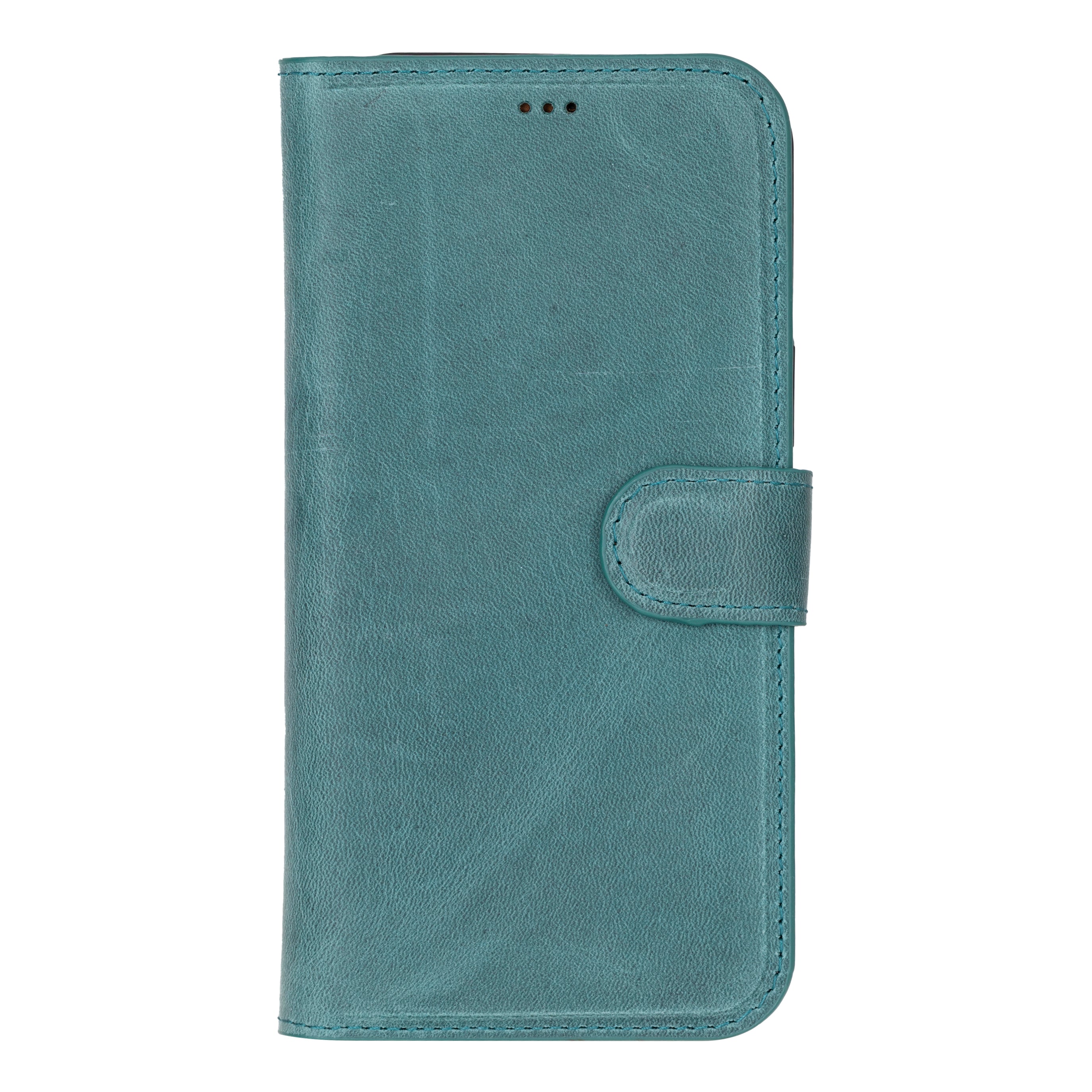 Magic iPhone 16 Pro Genuine Leather Detachable Wallet Case