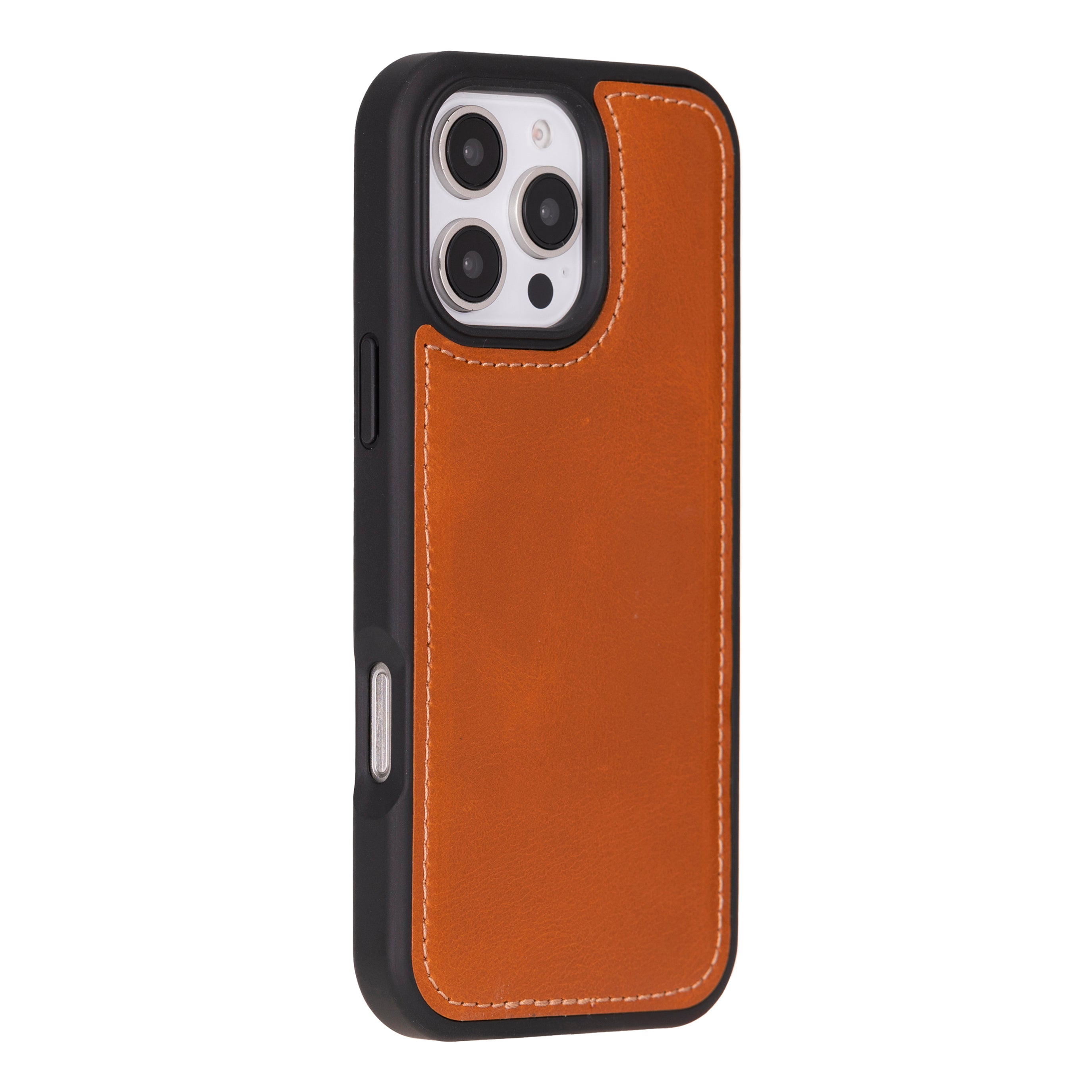 Magic iPhone 16 Pro Genuine Leather Detachable Wallet Case