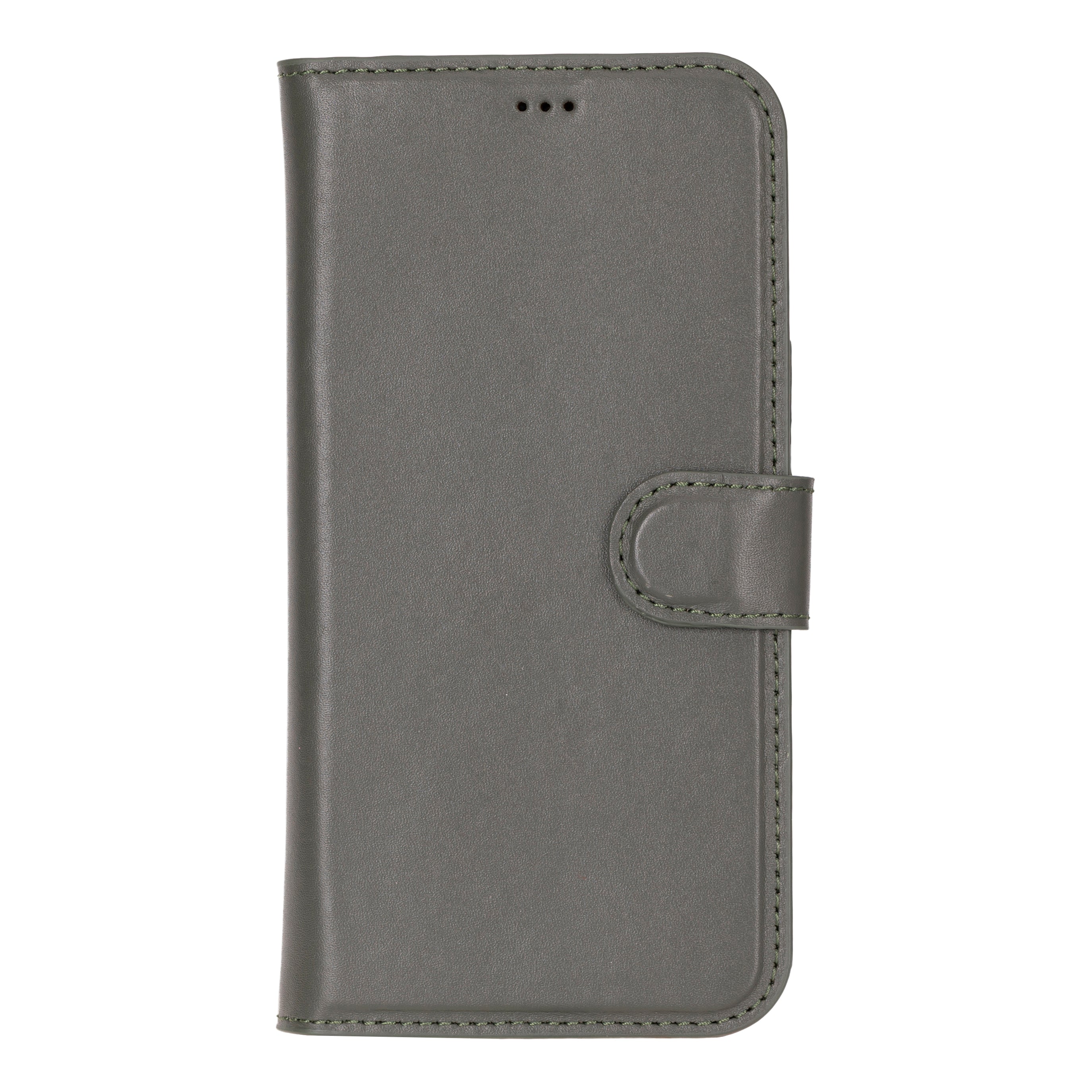 Magic iPhone 16 Pro Genuine Leather Detachable Wallet Case