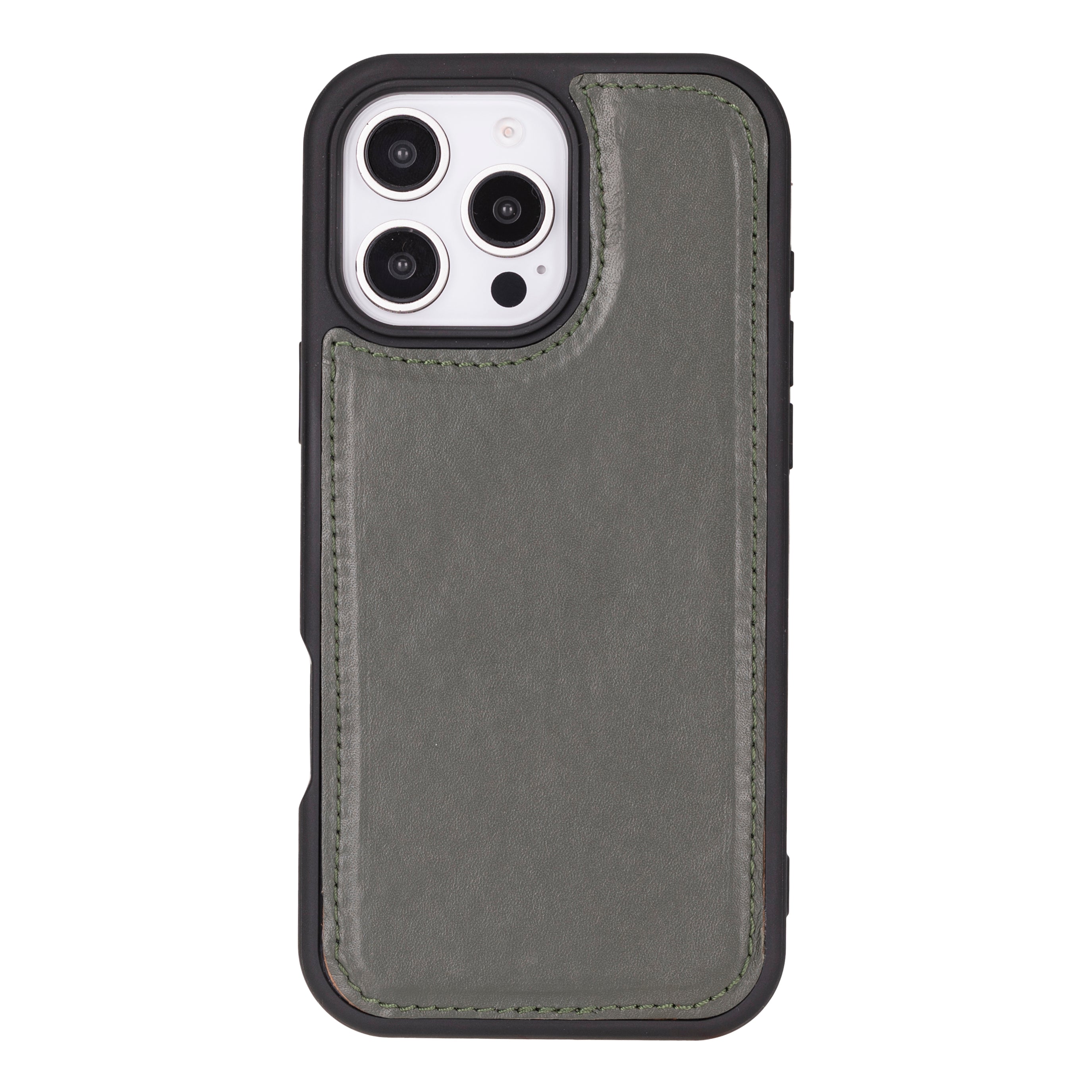 Magic iPhone 16 Pro Genuine Leather Detachable Wallet Case