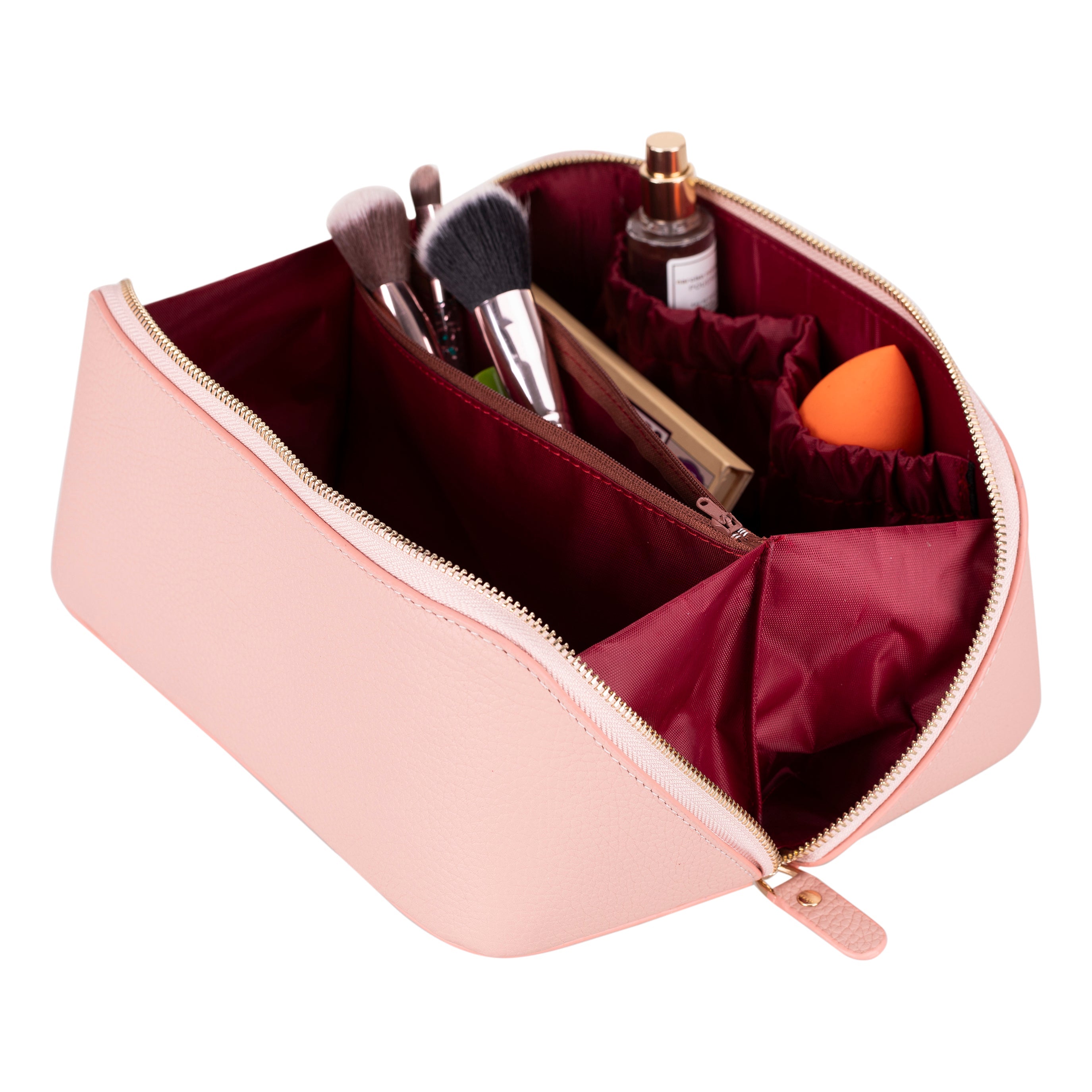 Soluno Leather Make up Bag