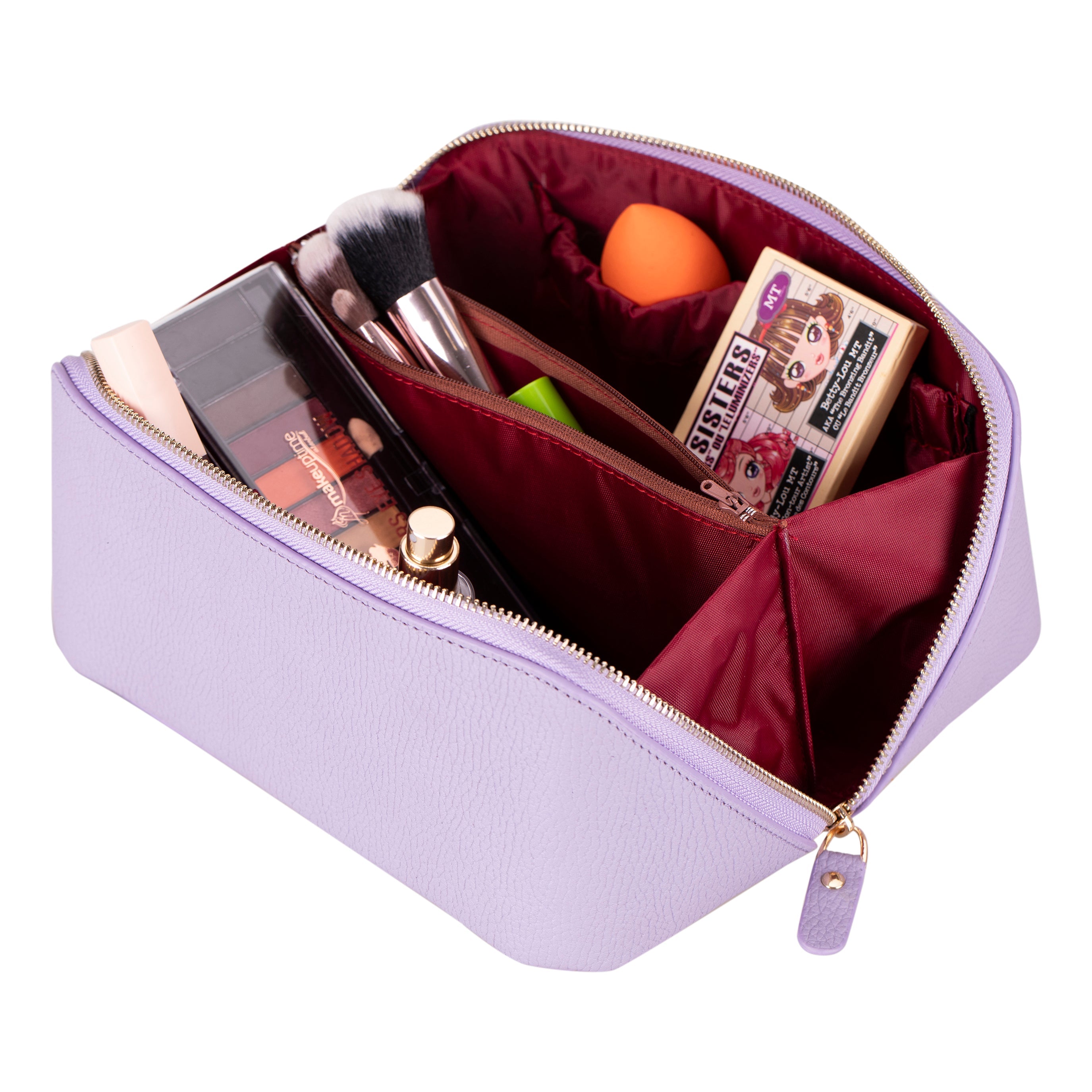 Soluno Leather Make up Bag