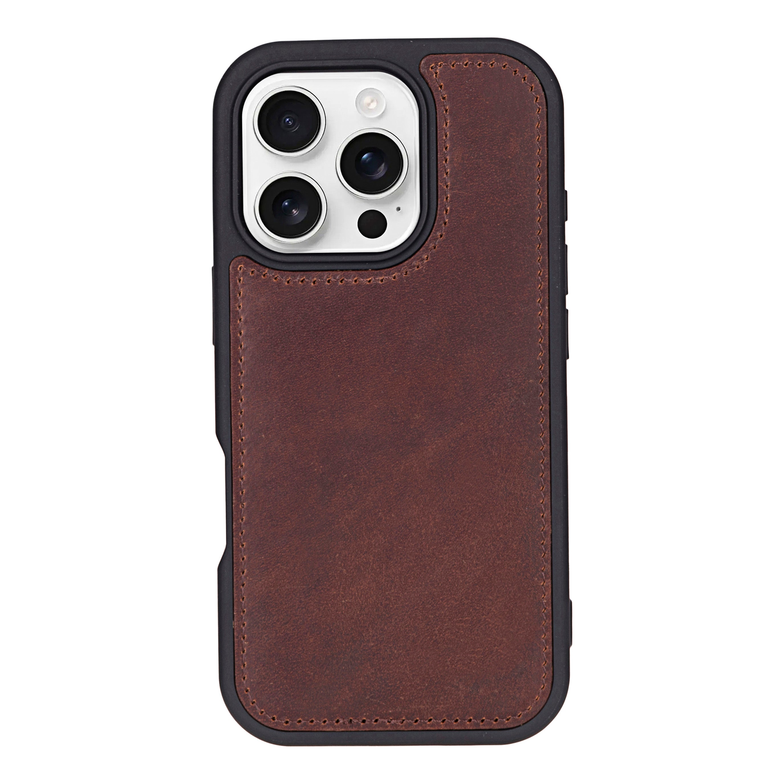 Liluri iPhone 16 Pro Detachable Genuine Leather Case