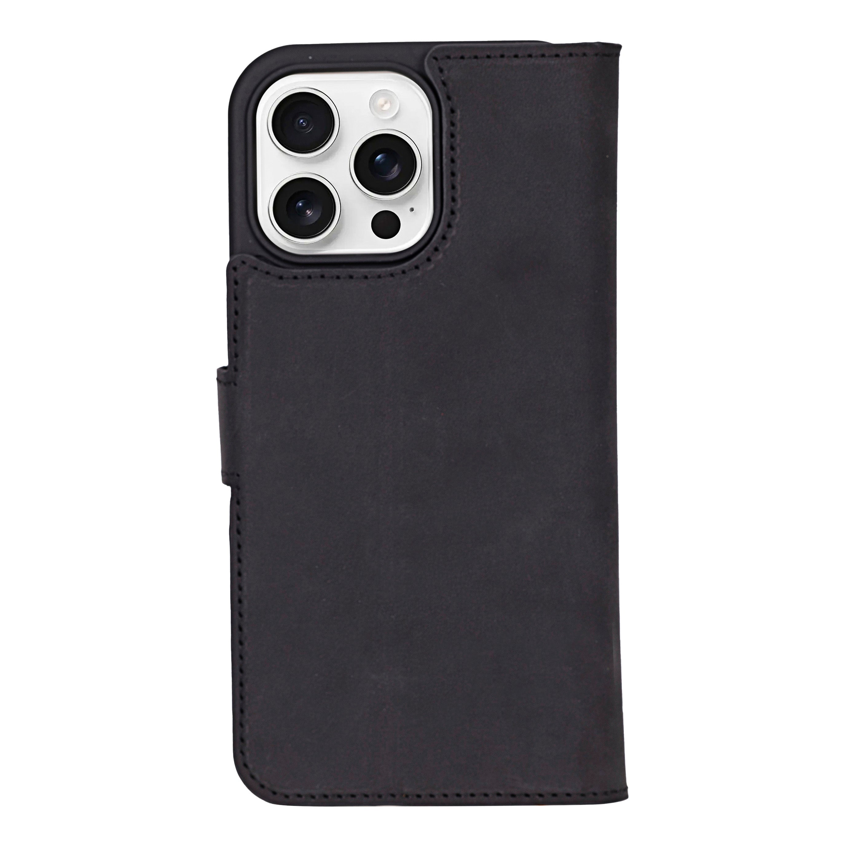 Liluri iPhone 16 Pro Detachable Genuine Leather Case