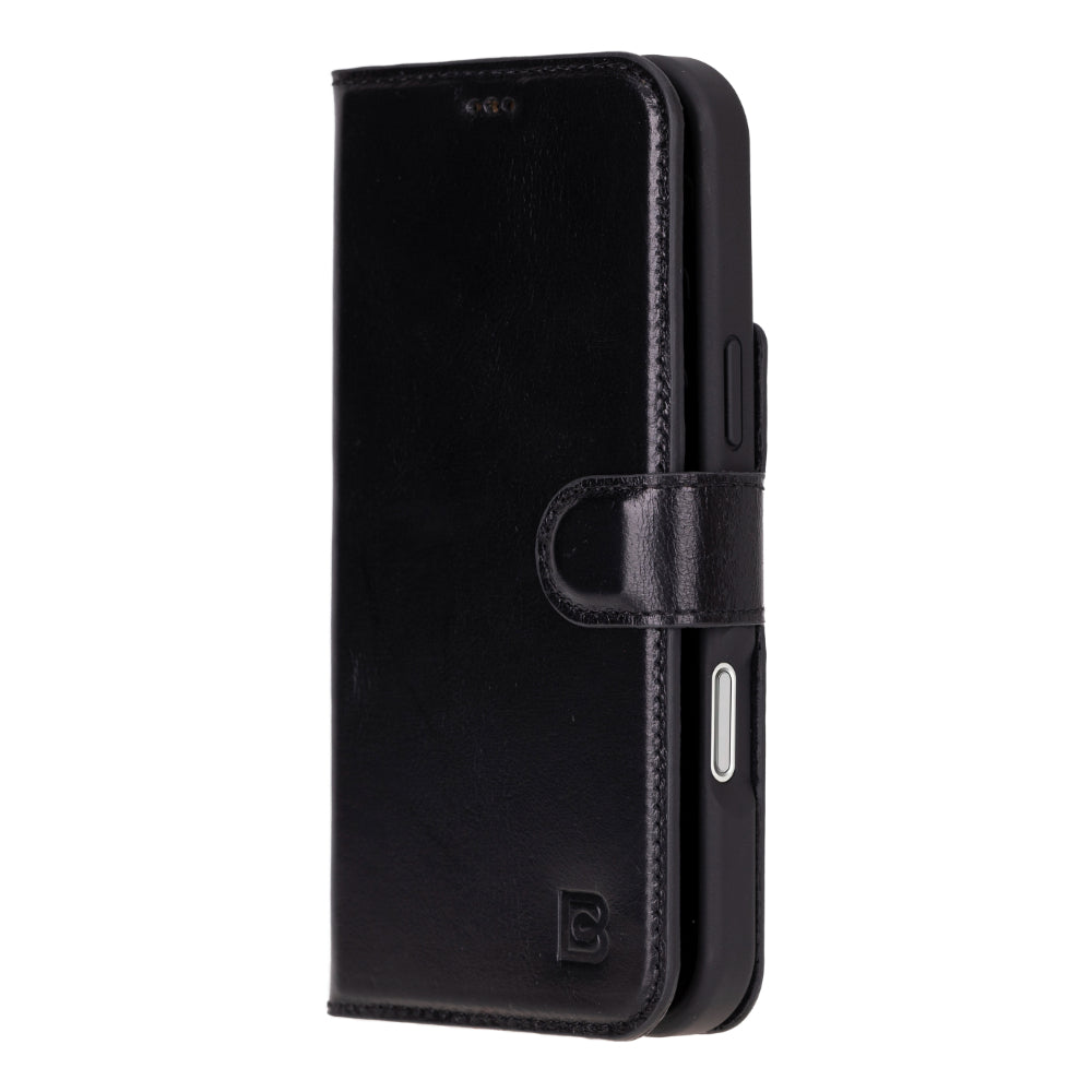 Magic iPhone 16 Pro Max Detachable Genuine Leather Wallet Case