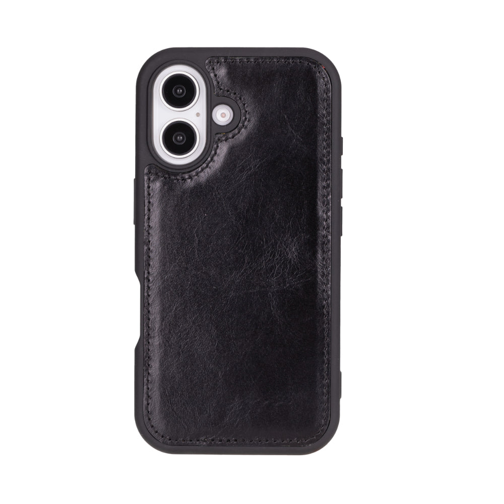 Magic iPhone 16 Genuine Leather Detachable Wallet Case