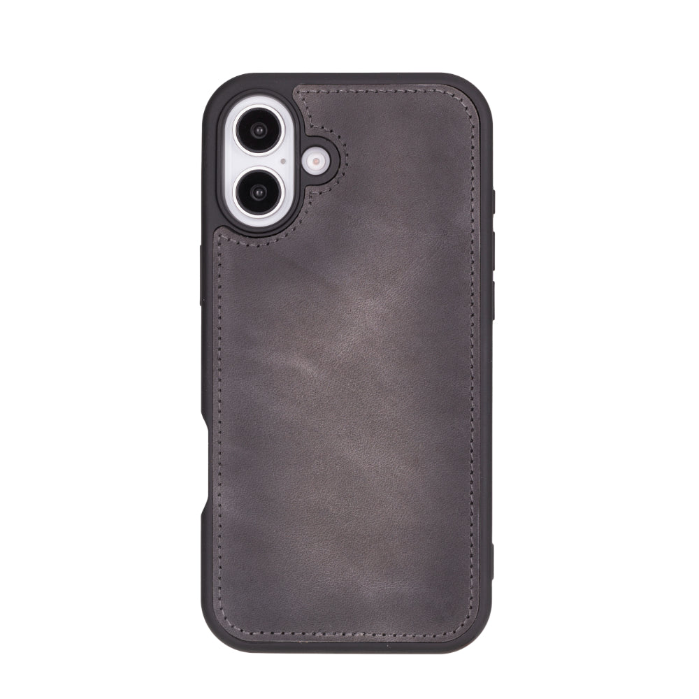 Magic iPhone 16 Genuine Leather Detachable Wallet Case