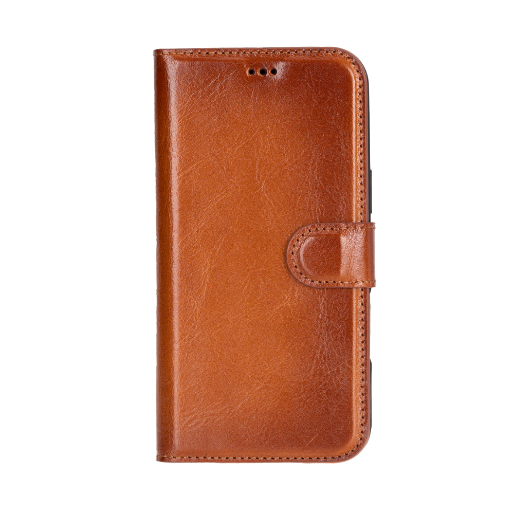 Magic iPhone 16 Genuine Leather Detachable Wallet Case