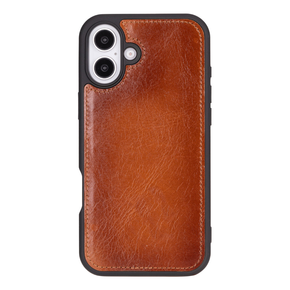 Magic iPhone 16 Genuine Leather Detachable Wallet Case