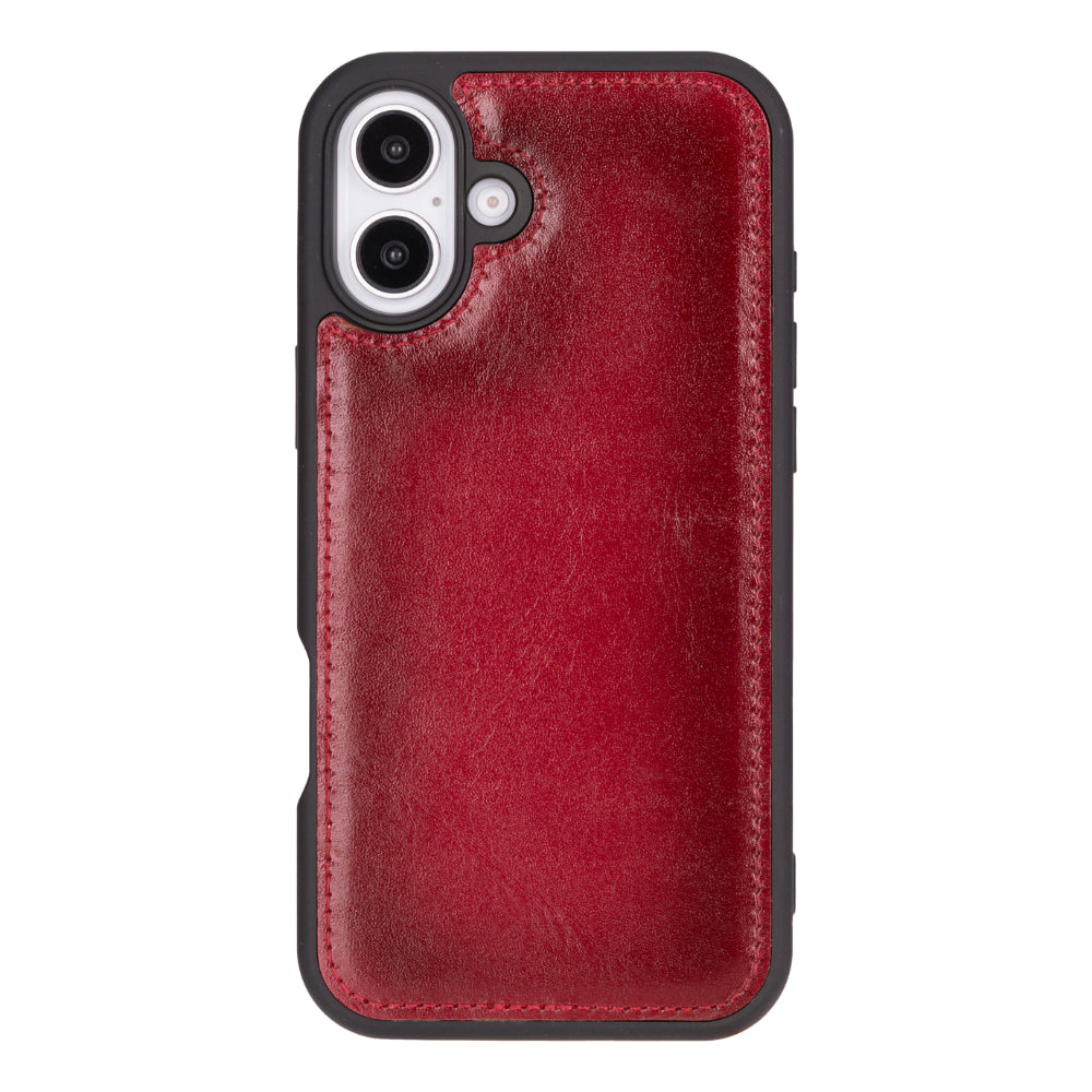 Magic iPhone 16 Genuine Leather Detachable Wallet Case