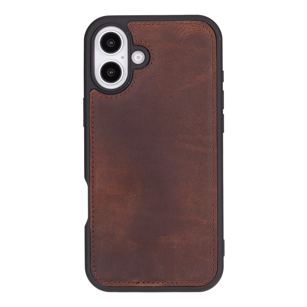 Magic iPhone 16 Genuine Leather Detachable Wallet Case